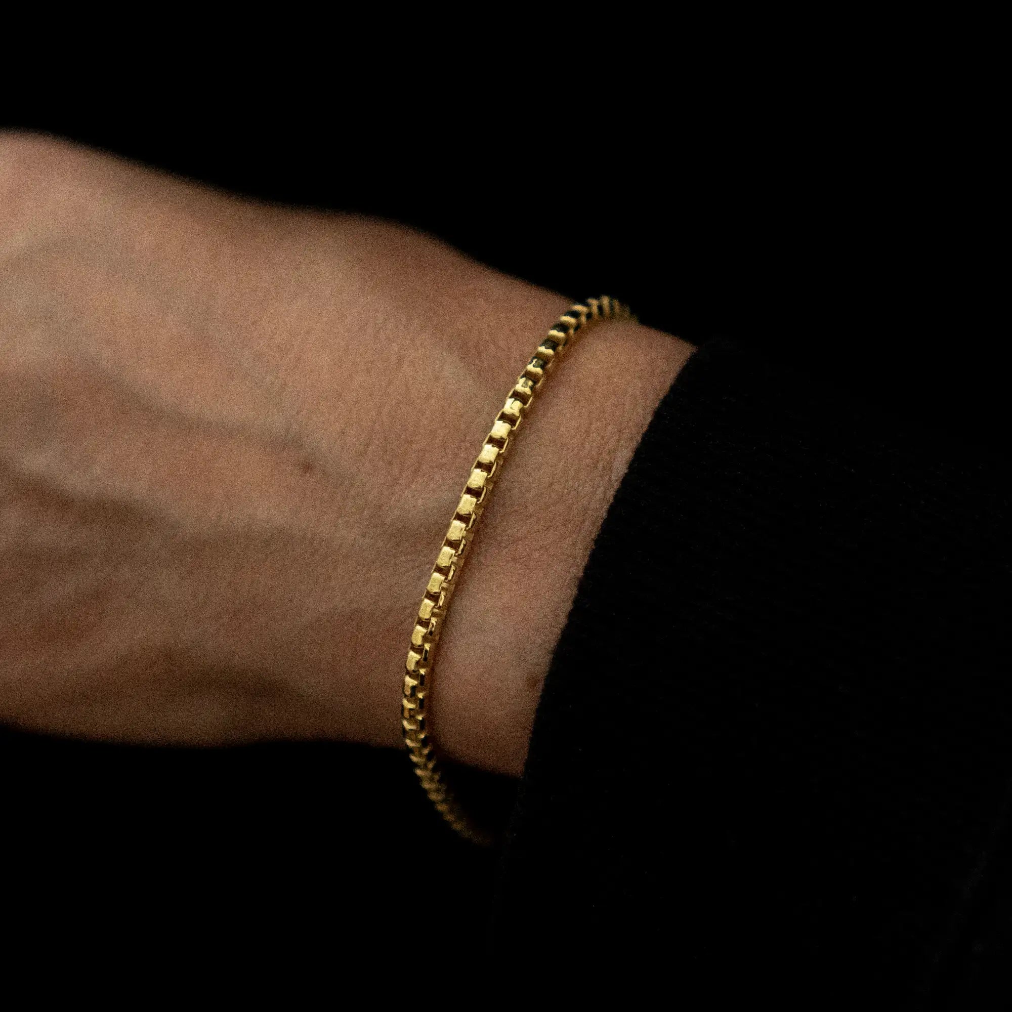 Box Bracelet 3mm Gold