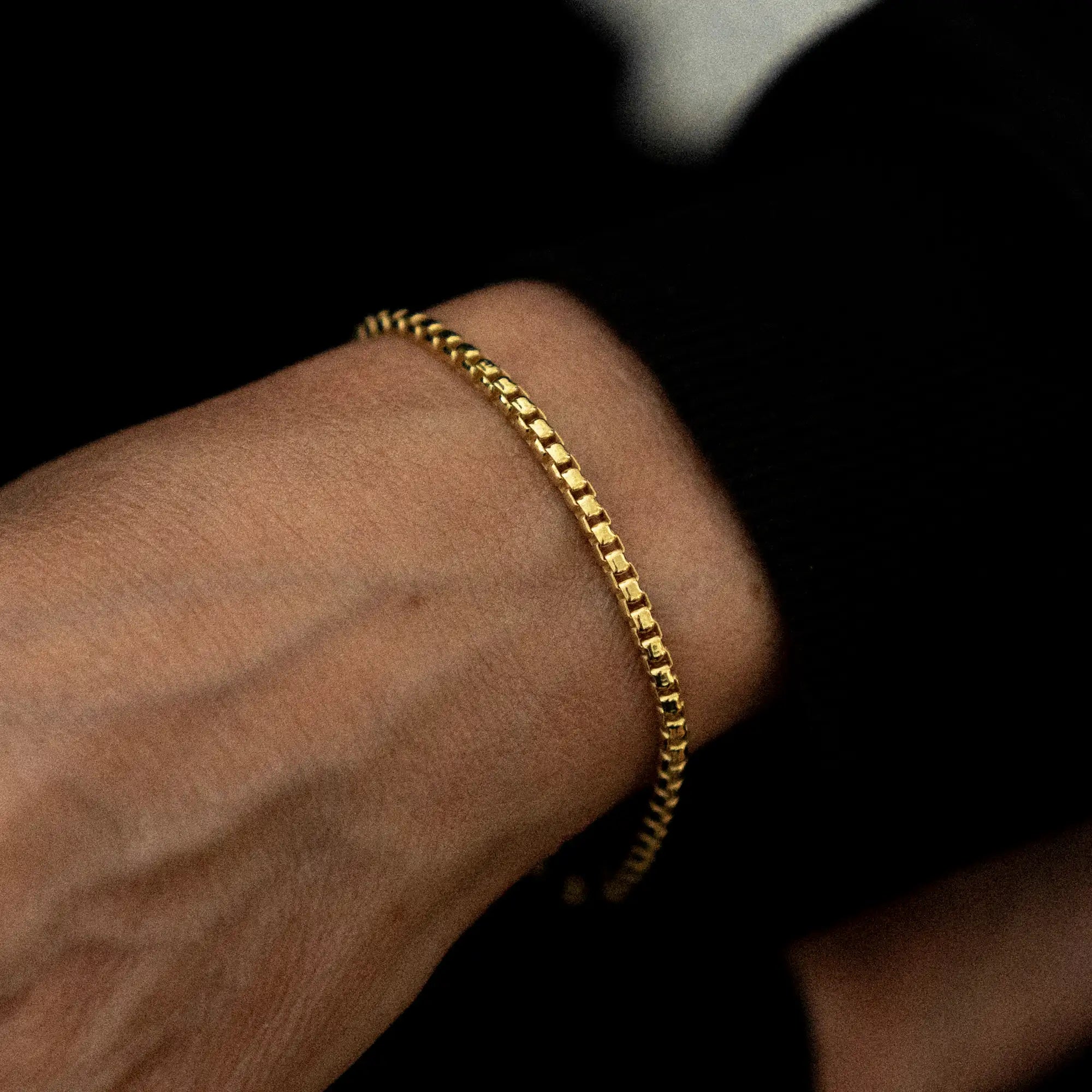 Box Bracelet 3mm Gold