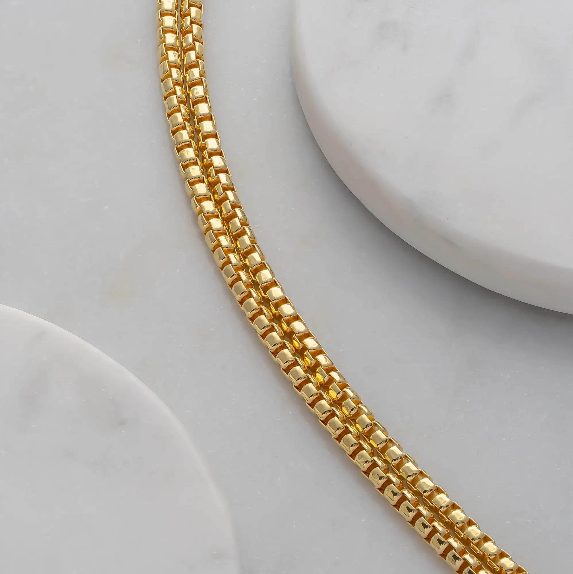 3mm Gold Box Chain