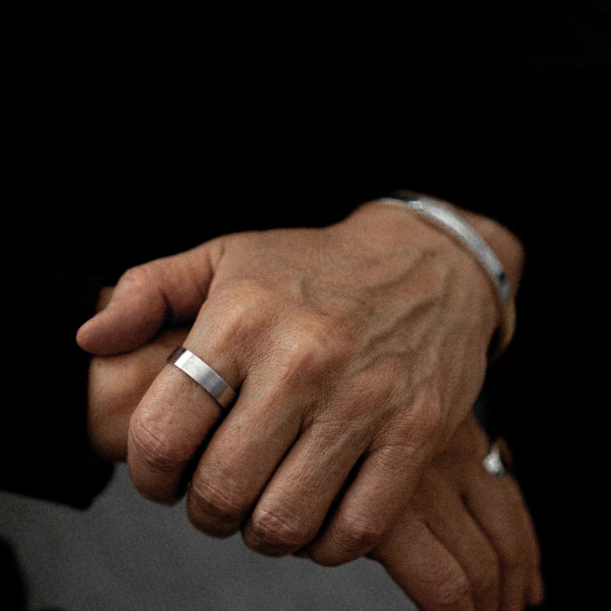 Brushed 6mm Ring 925 Sterling Silver