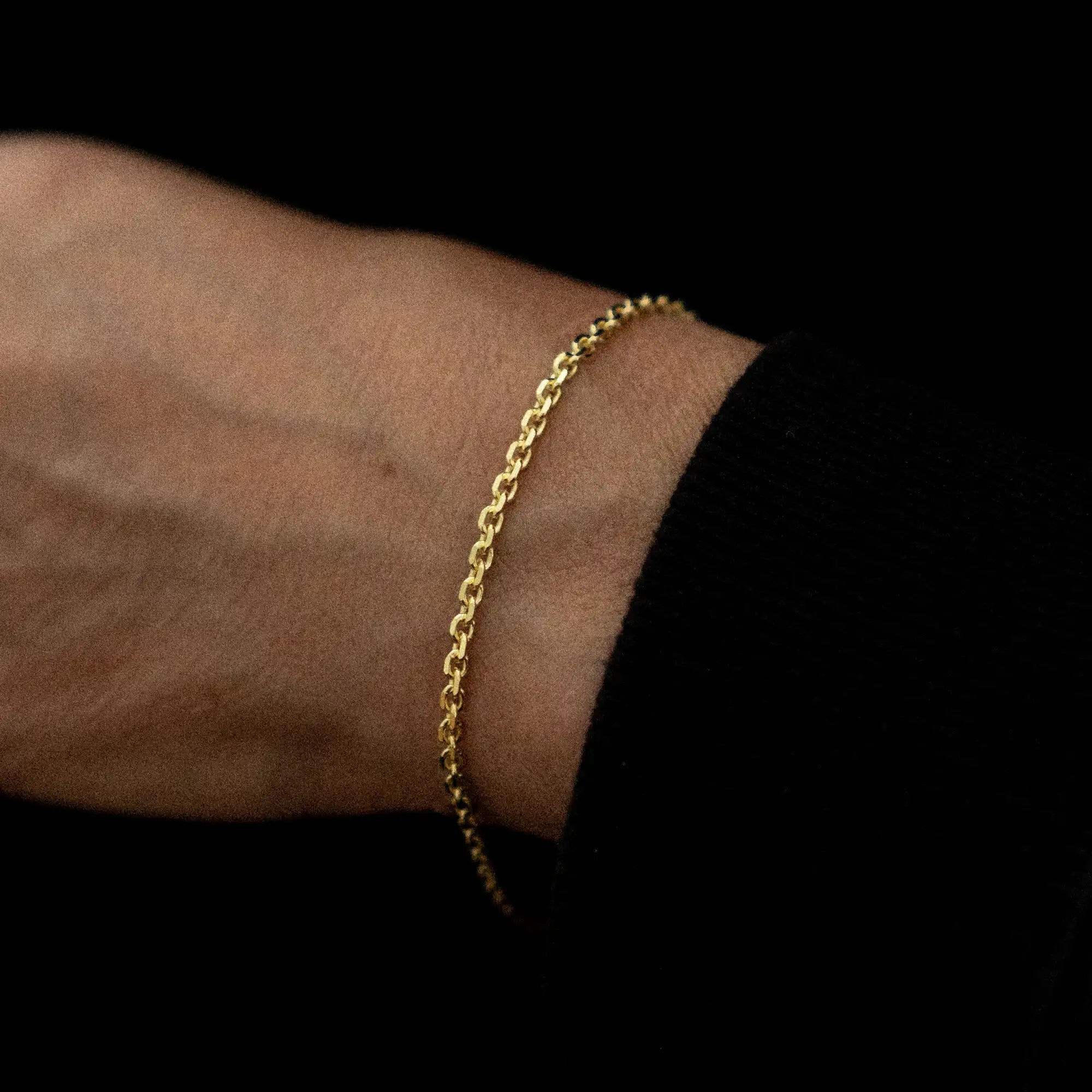 Cable Bracelet 2mm Gold