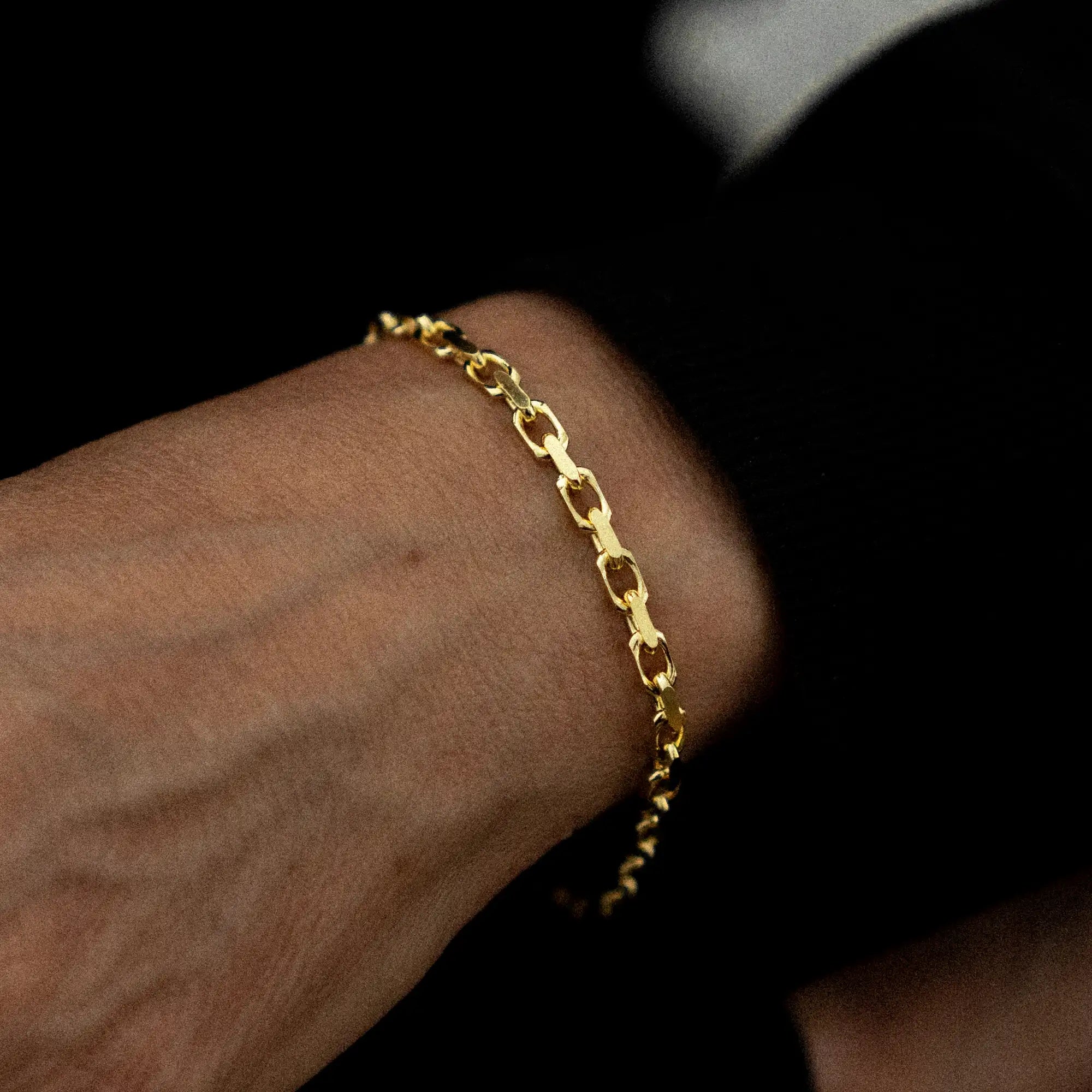 Cable Bracelet 4mm Gold