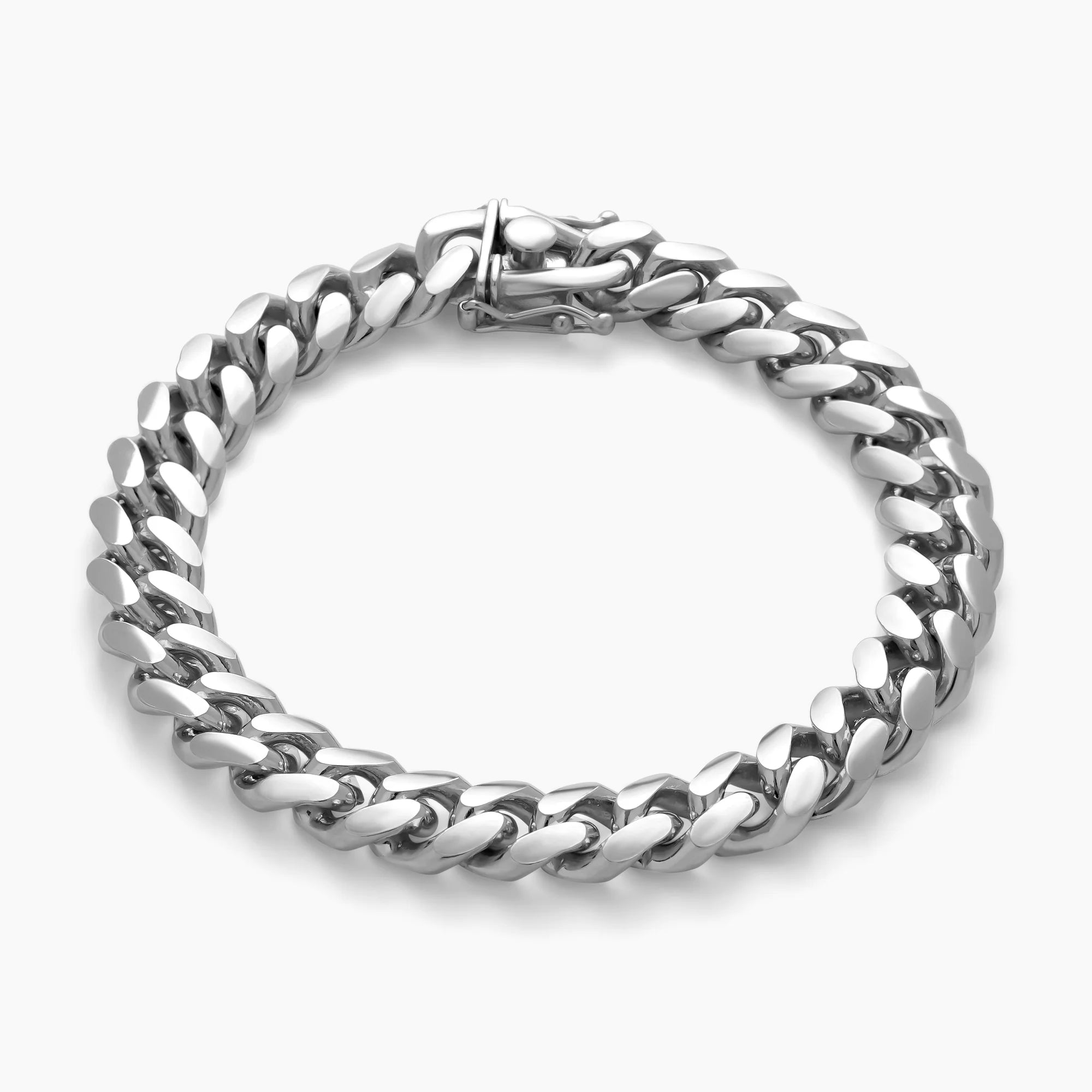 Cuban Link Bracelet 10mm in 925 Sterling Silver
