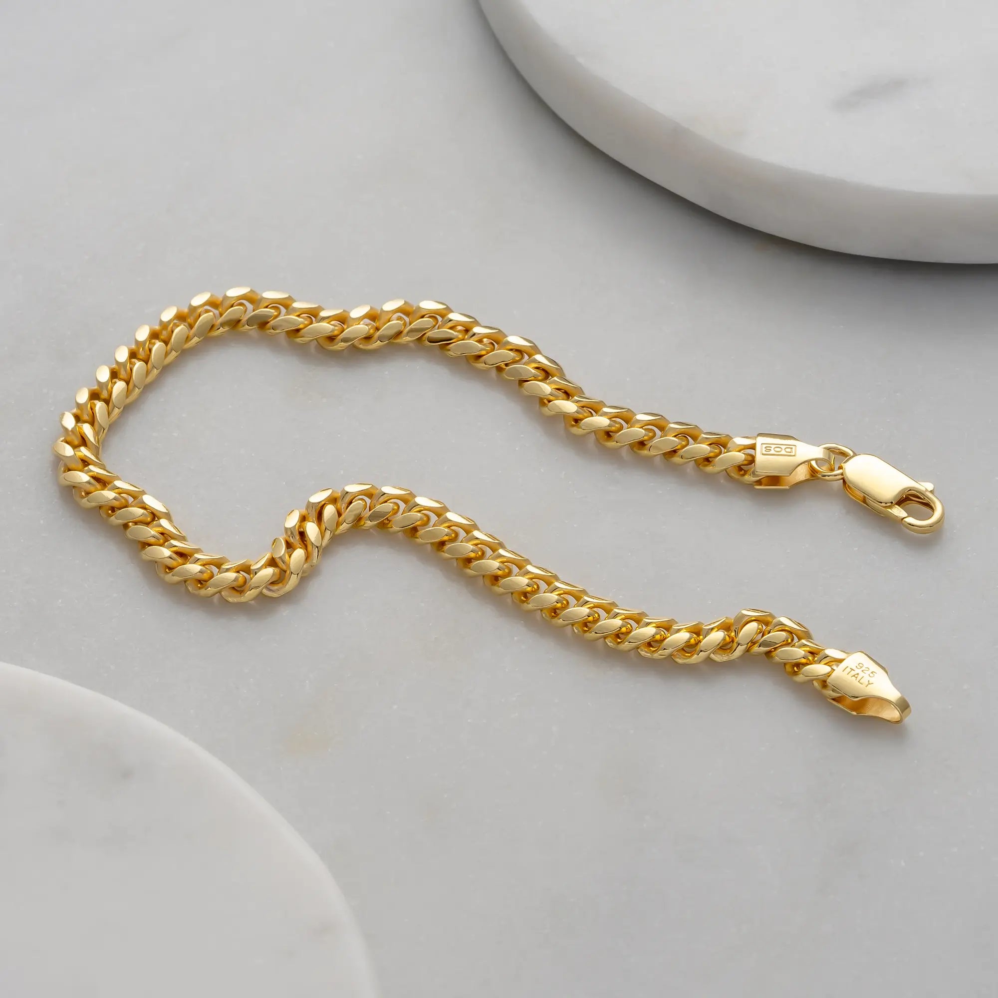 5mm Gold Cuban Bracelet