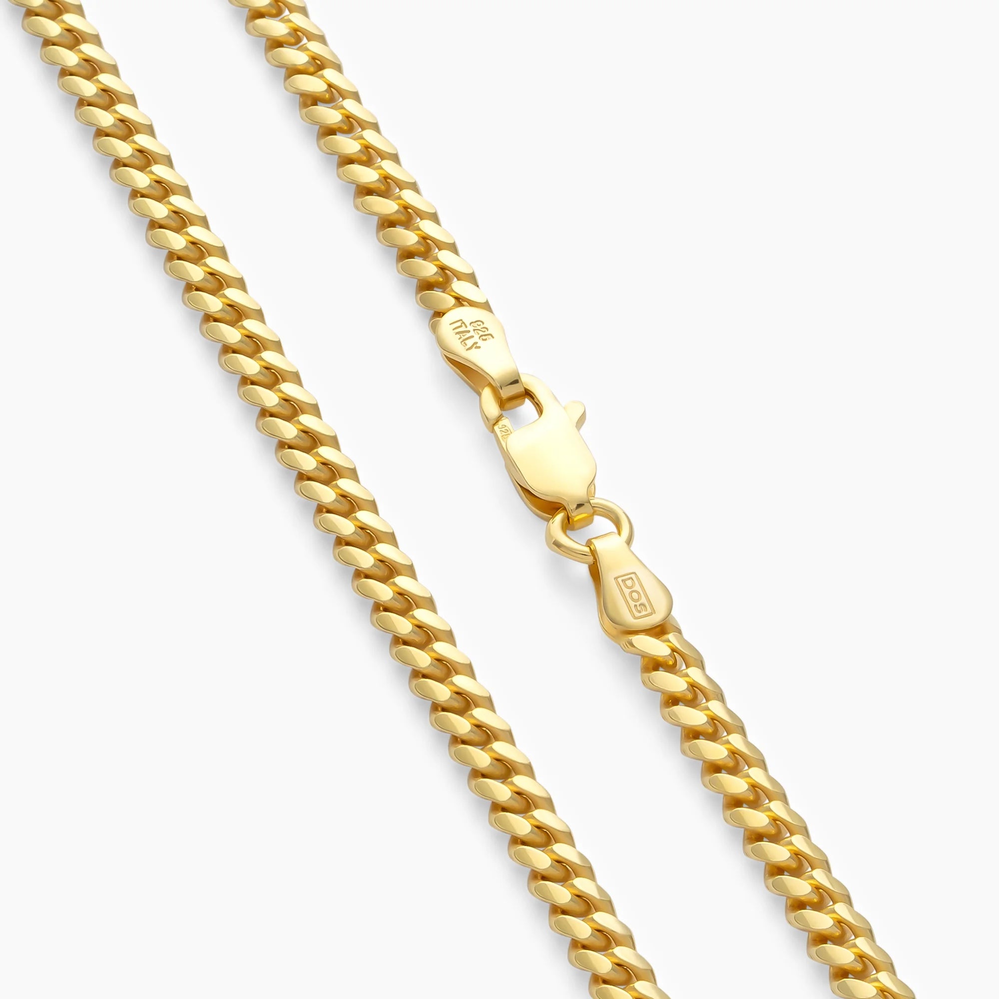 Clasp on the 3mm Gold Cuban Chain