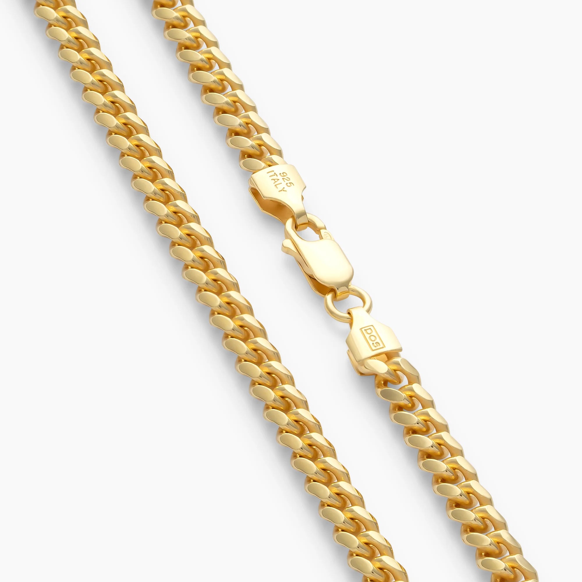 Clasp on the 5mm Gold Cuban Chain