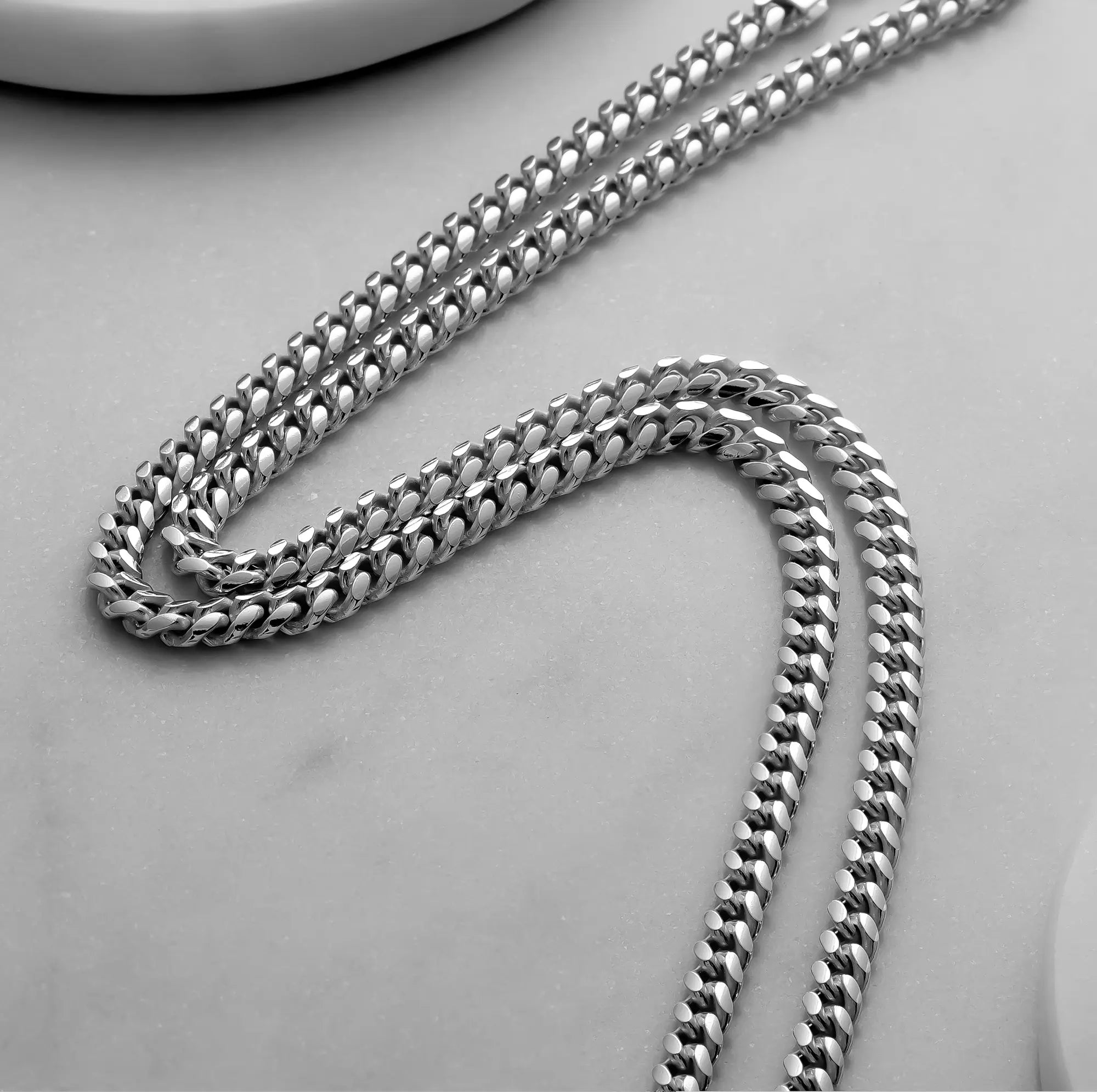 5mm Silver Cuban Chain