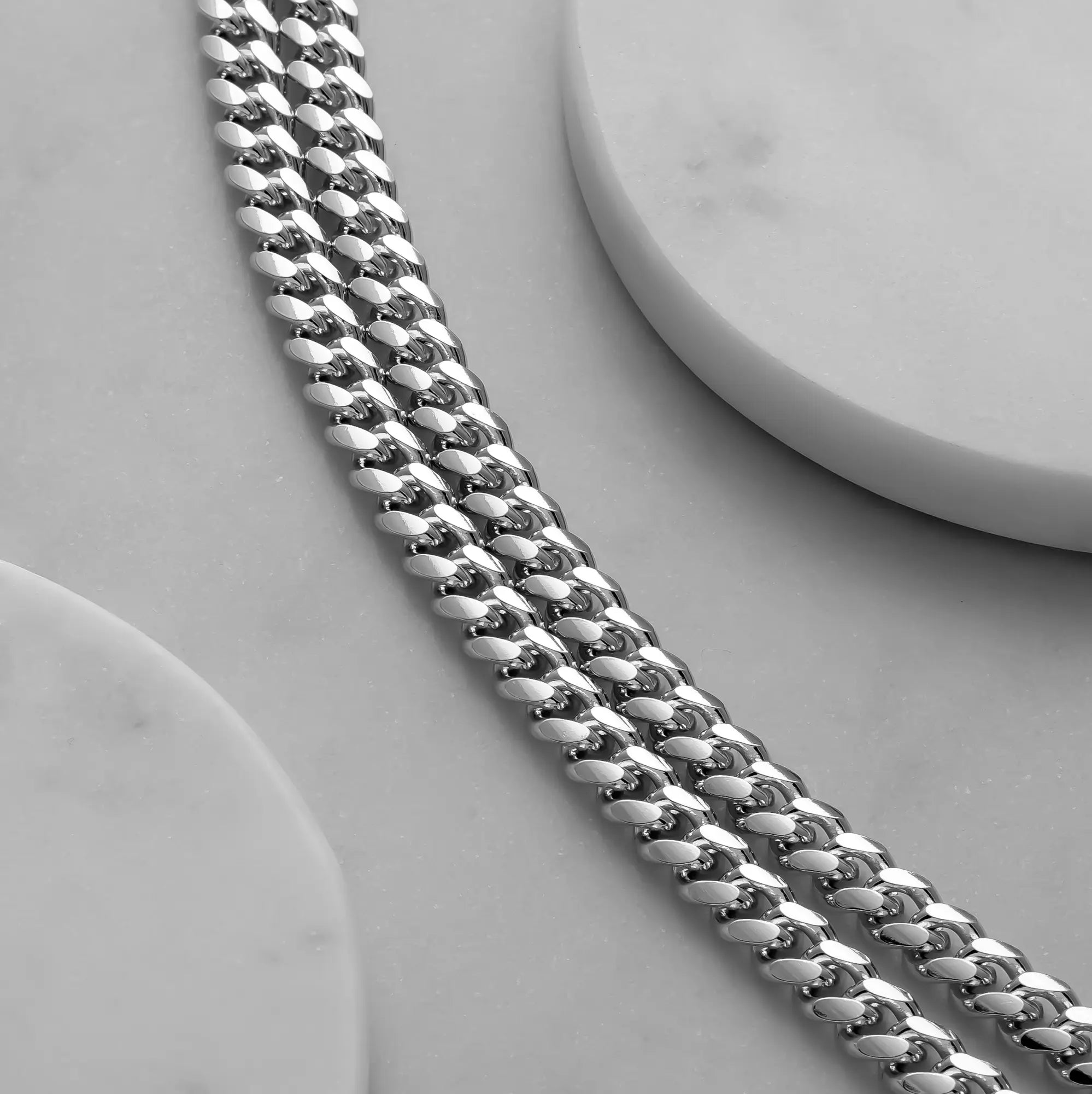 7mm Silver Cuban Chain