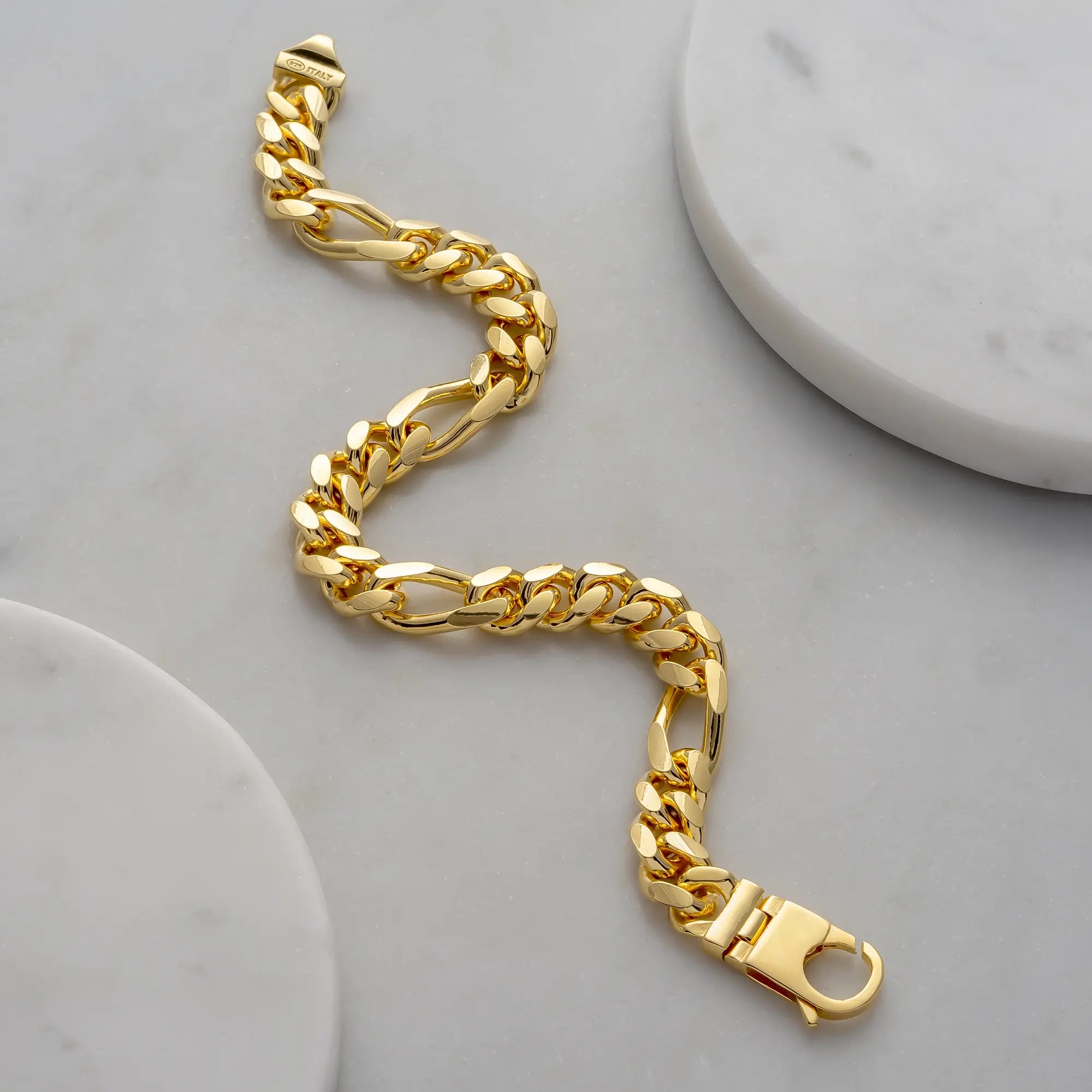 Figaro Gold Bracelet 8mm