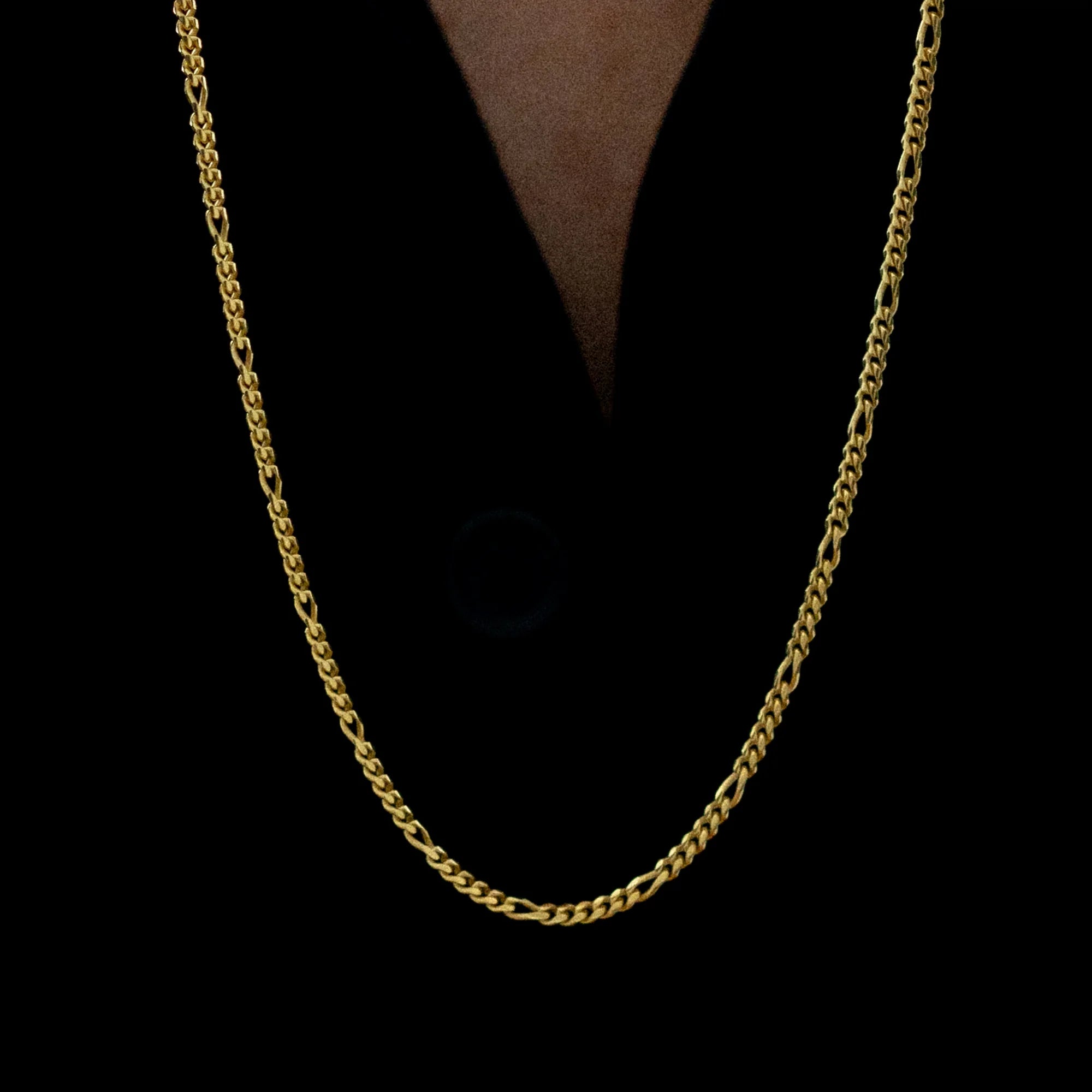 Figaro Chain 3mm Gold