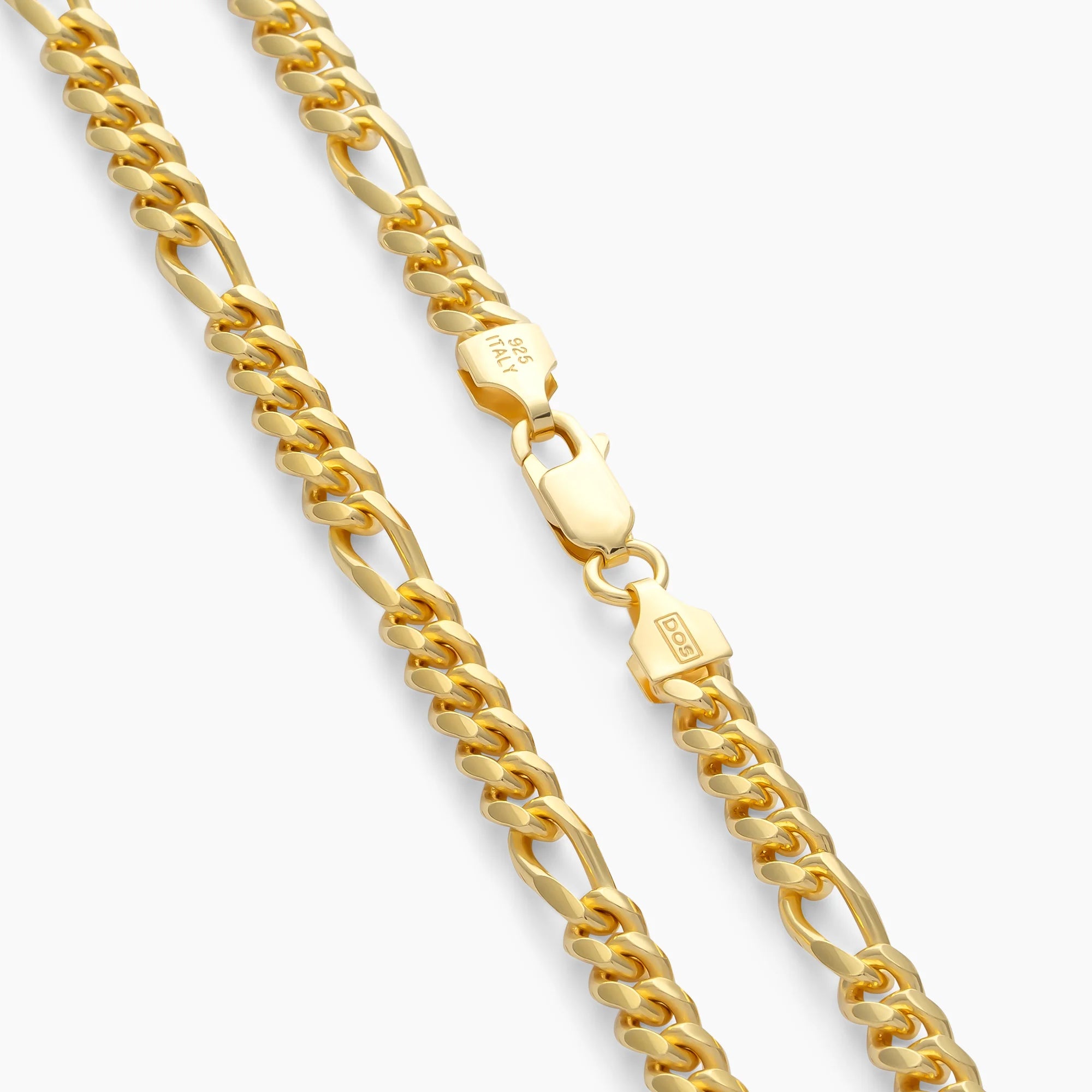 Clasp on the 5mm Gold Figaro Chain