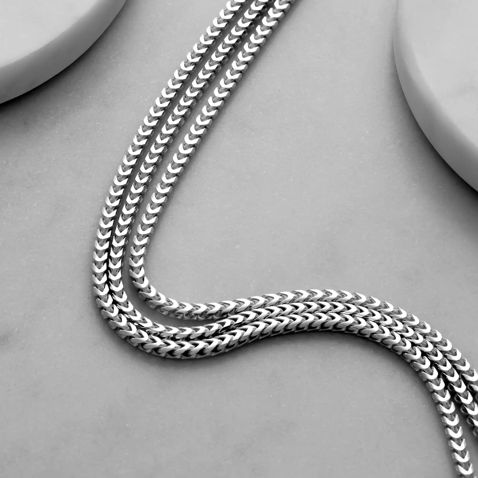 2.5mm Silver Franco Chain