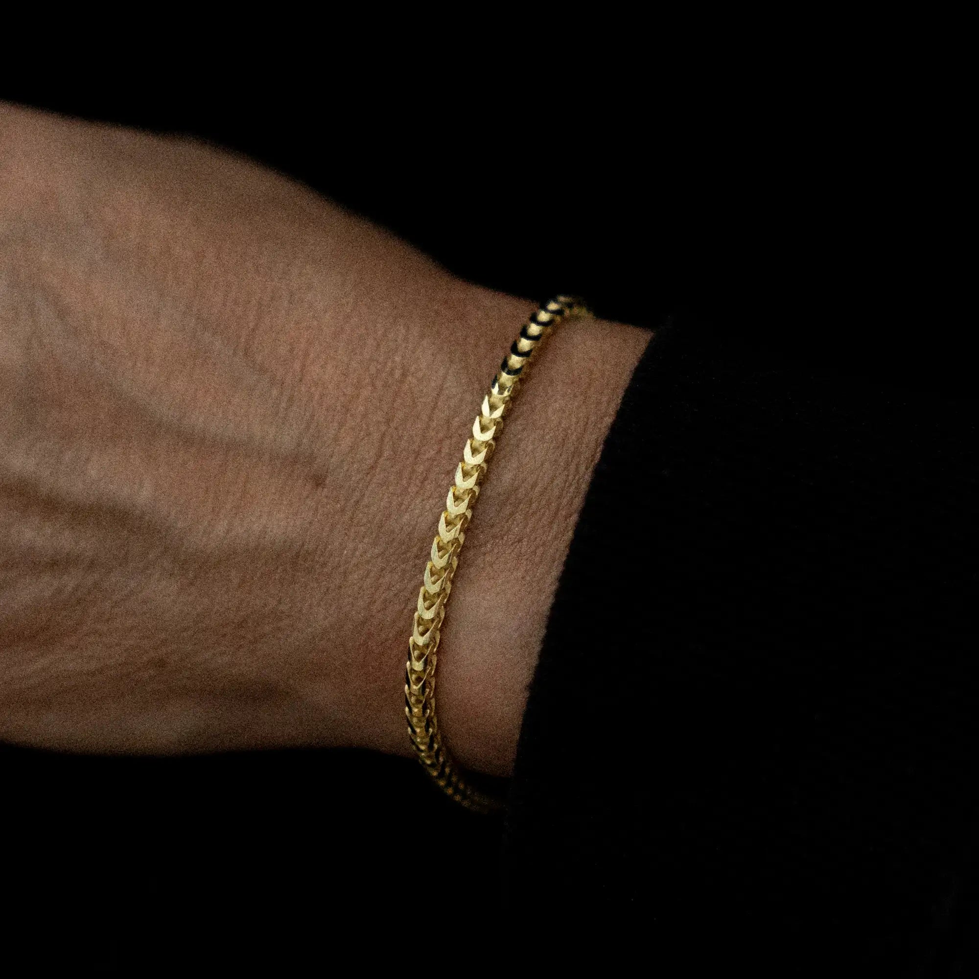 Franco Bracelet 3mm Gold