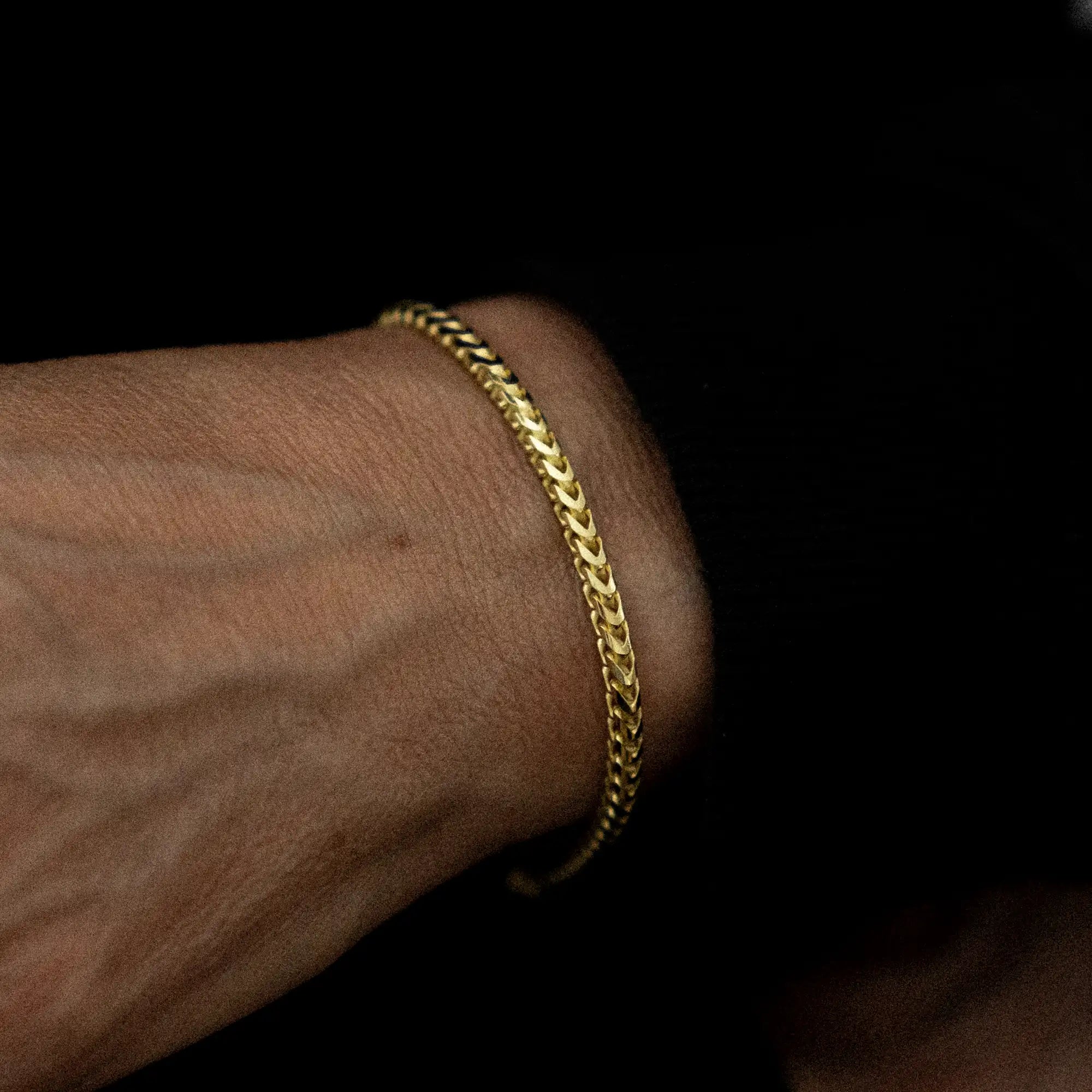 Franco Bracelet 3mm Gold