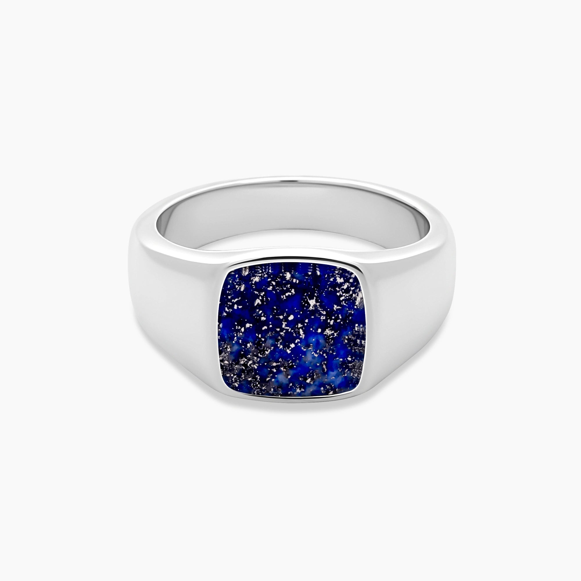 Lapis Lazuli Signet Ring 12mm Sterling Silver