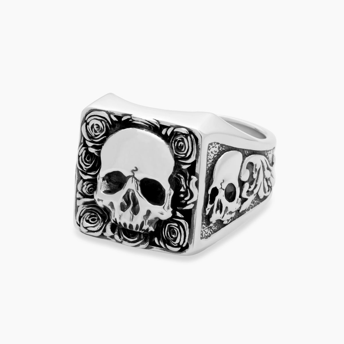 Skull Plague Rose Ring - Men