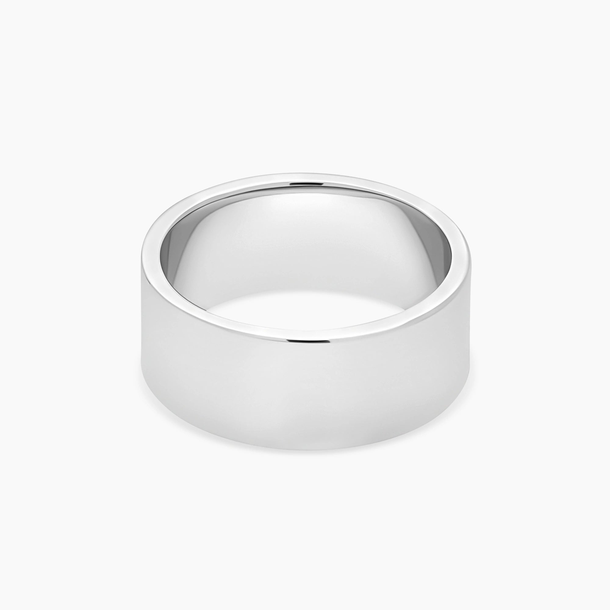 Polished 10mm Ring Sterling Silver - Front