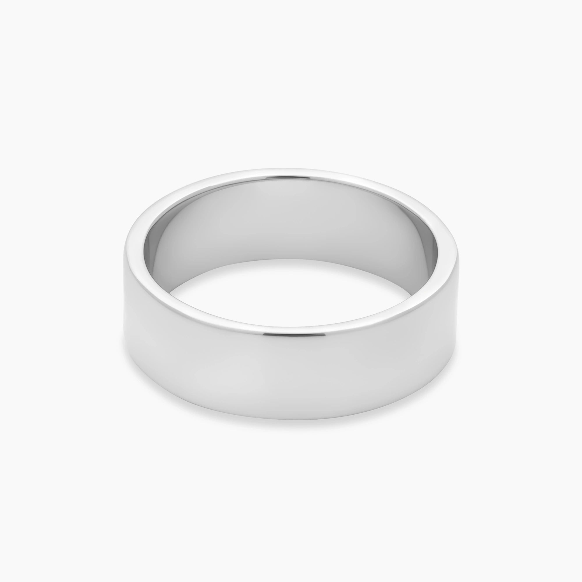 Polished 8mm Ring Sterling Silver - Front
