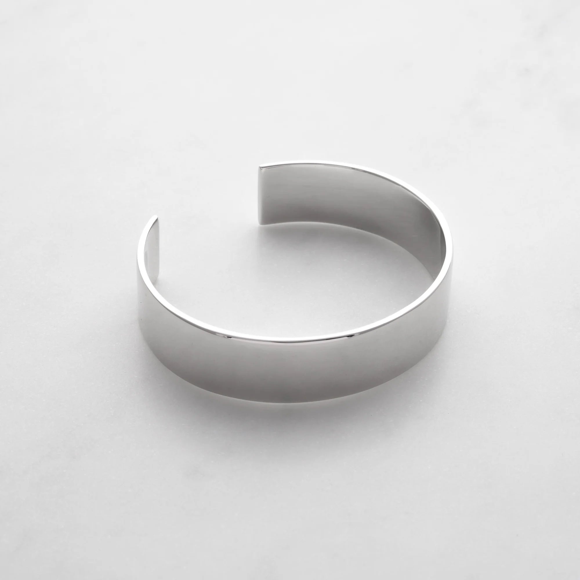 Polished Cuff Bracelet 16mm Sterling Silver