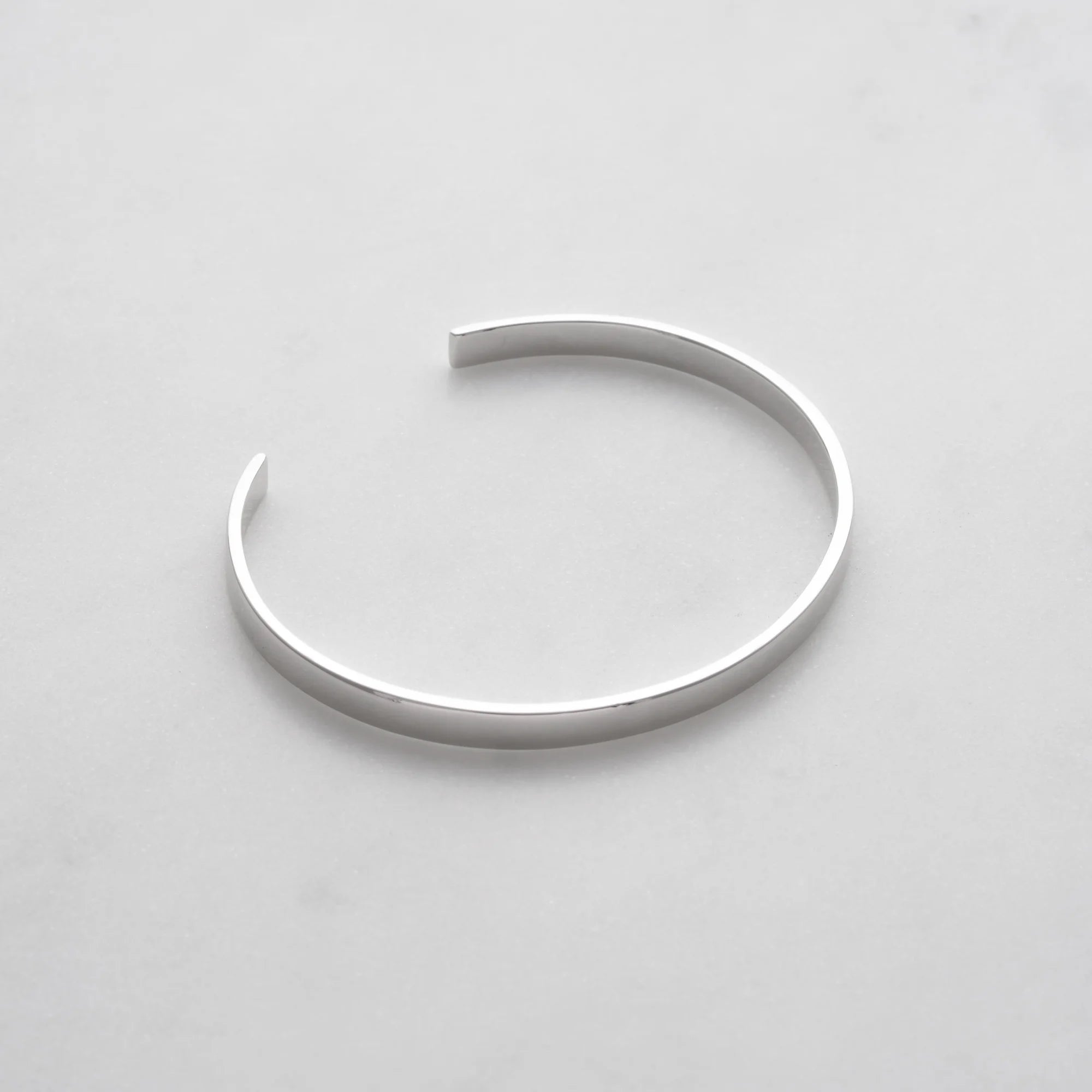 Polished Cuff Bracelet 5mm Sterling Silver