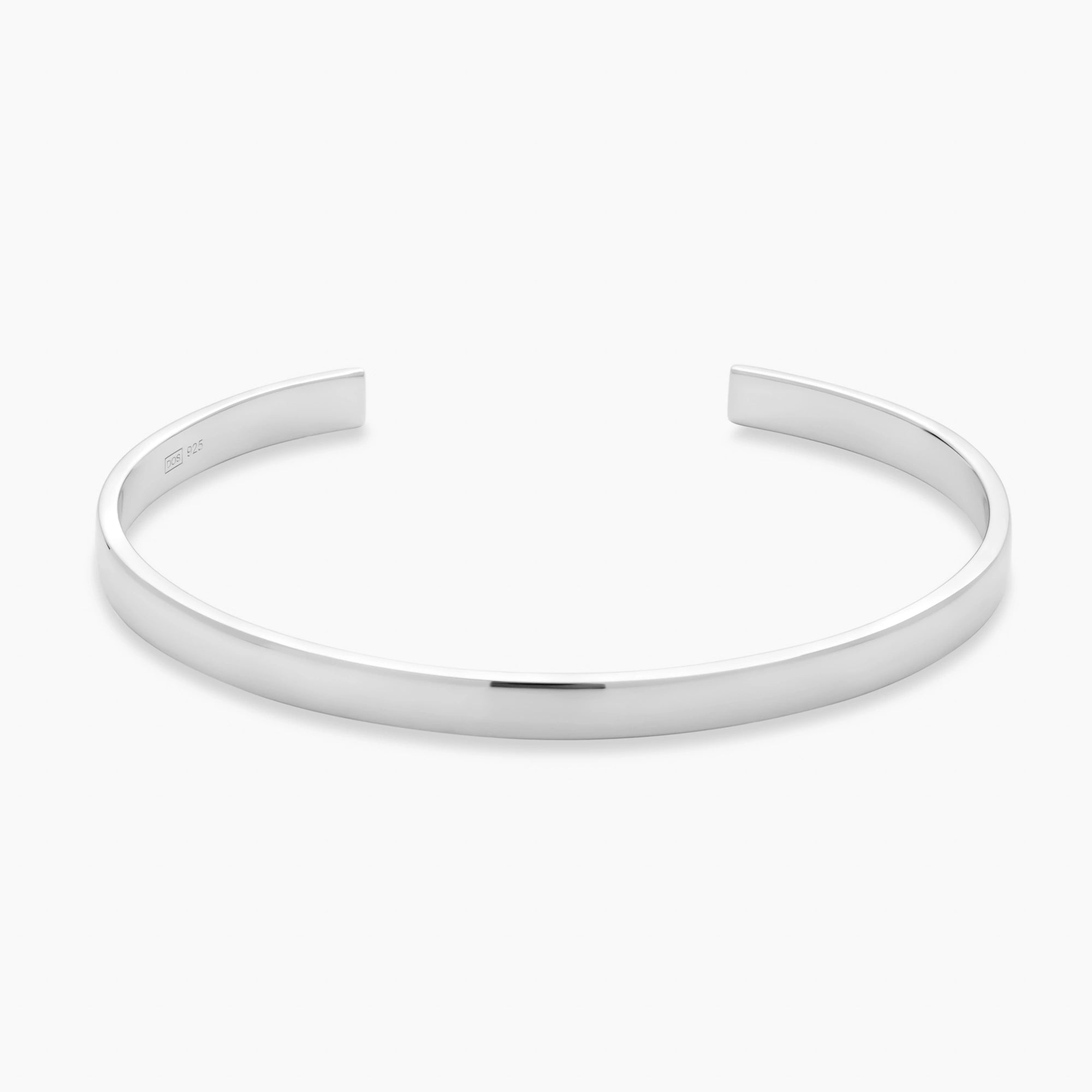 Polished Cuff Bracelet 5mm Sterling Silver