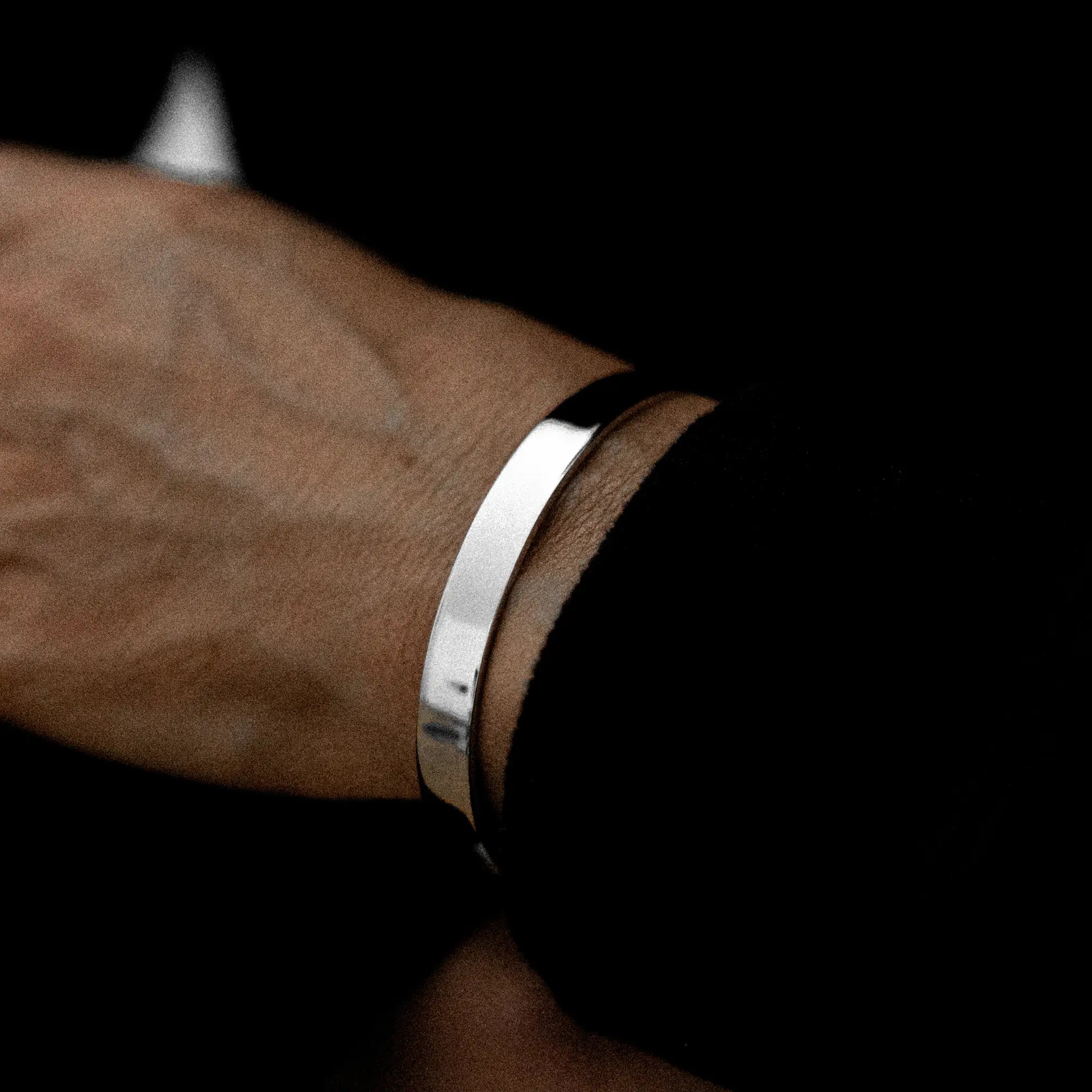 Polished Cuff Bracelet 8mm Sterling Silver