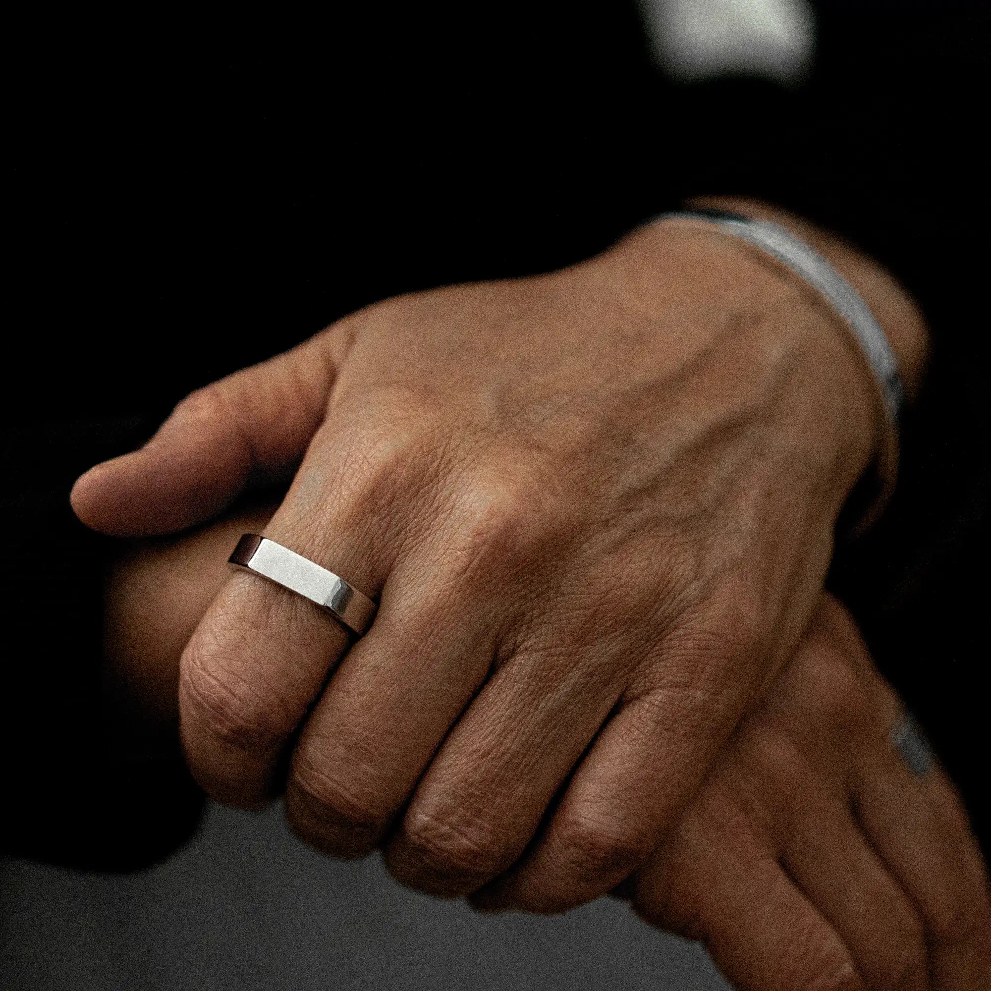 Polished Mini Signet Ring Sterling Silver