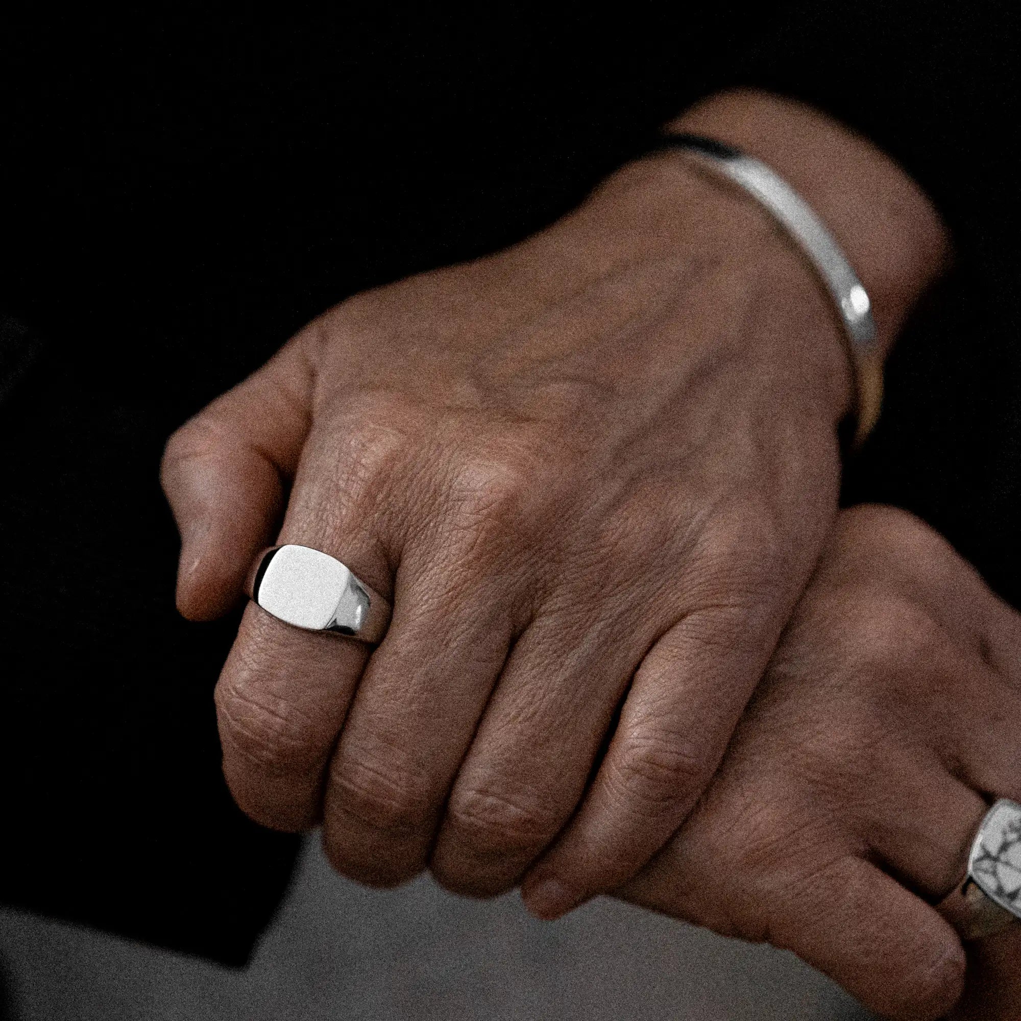 Polished Signet Ring Sterling Silver