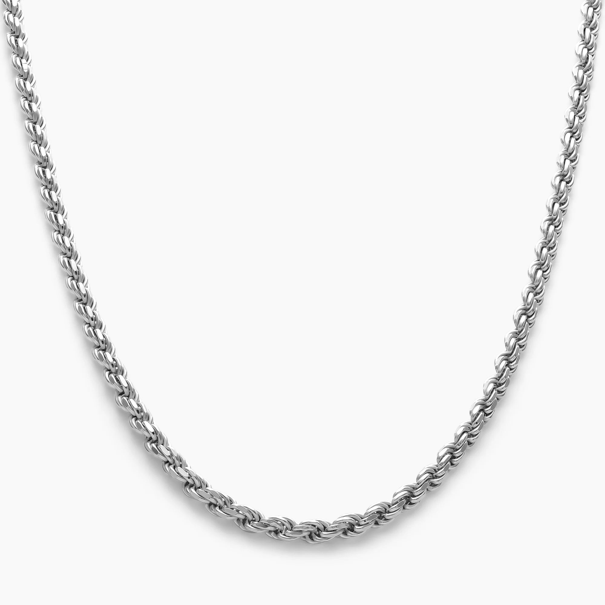 Rope Chain 4mm in 925 Sterling Silver