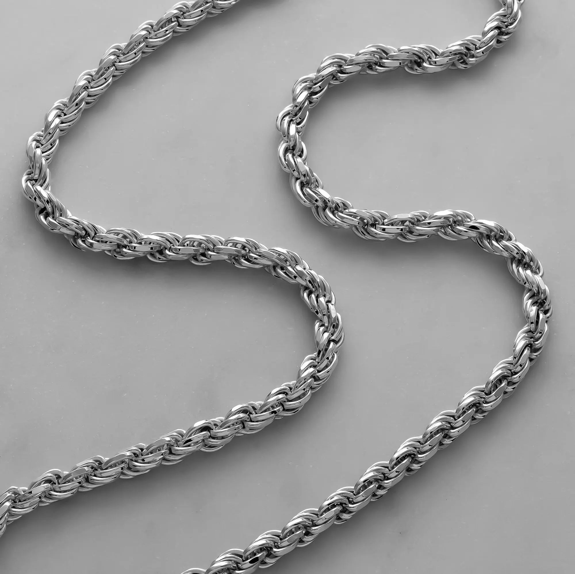 6mm Rope Silver Chain