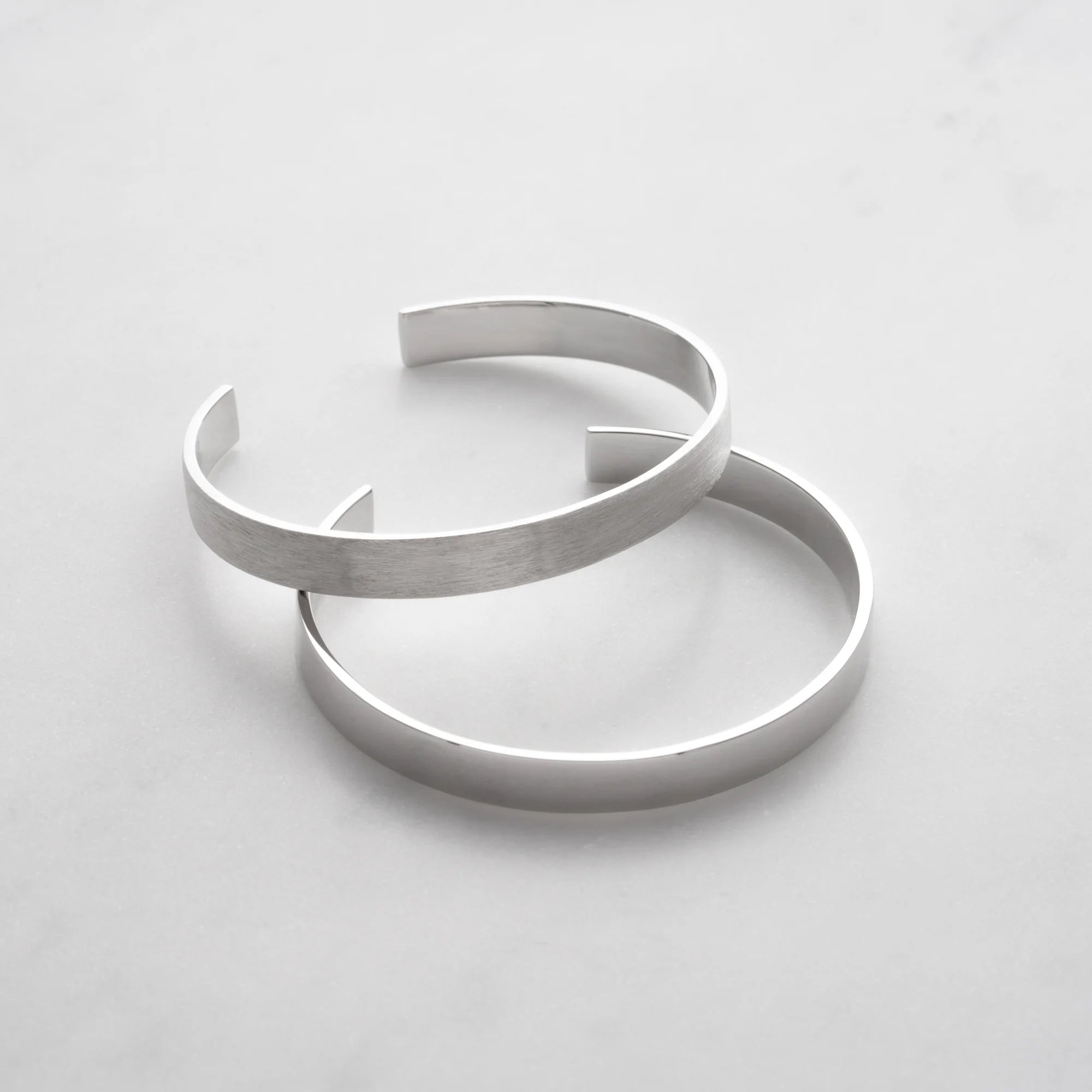 Sterling Silver Cuff Bracelets 8mm