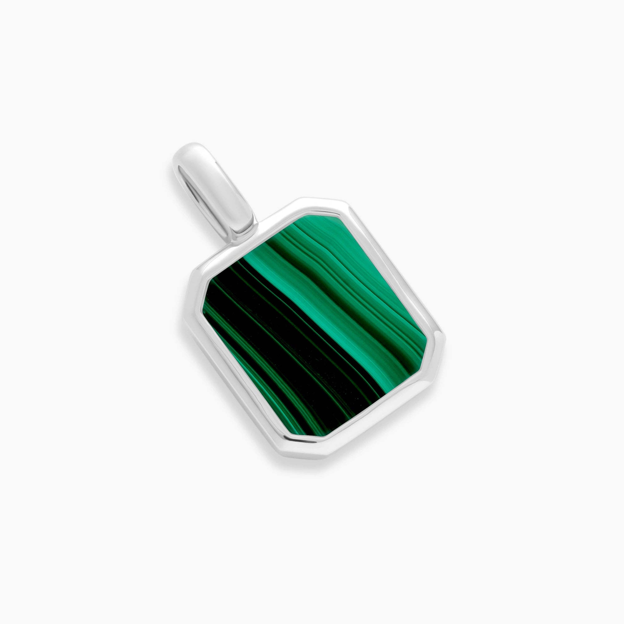Sterling Silver Malachite Pendant