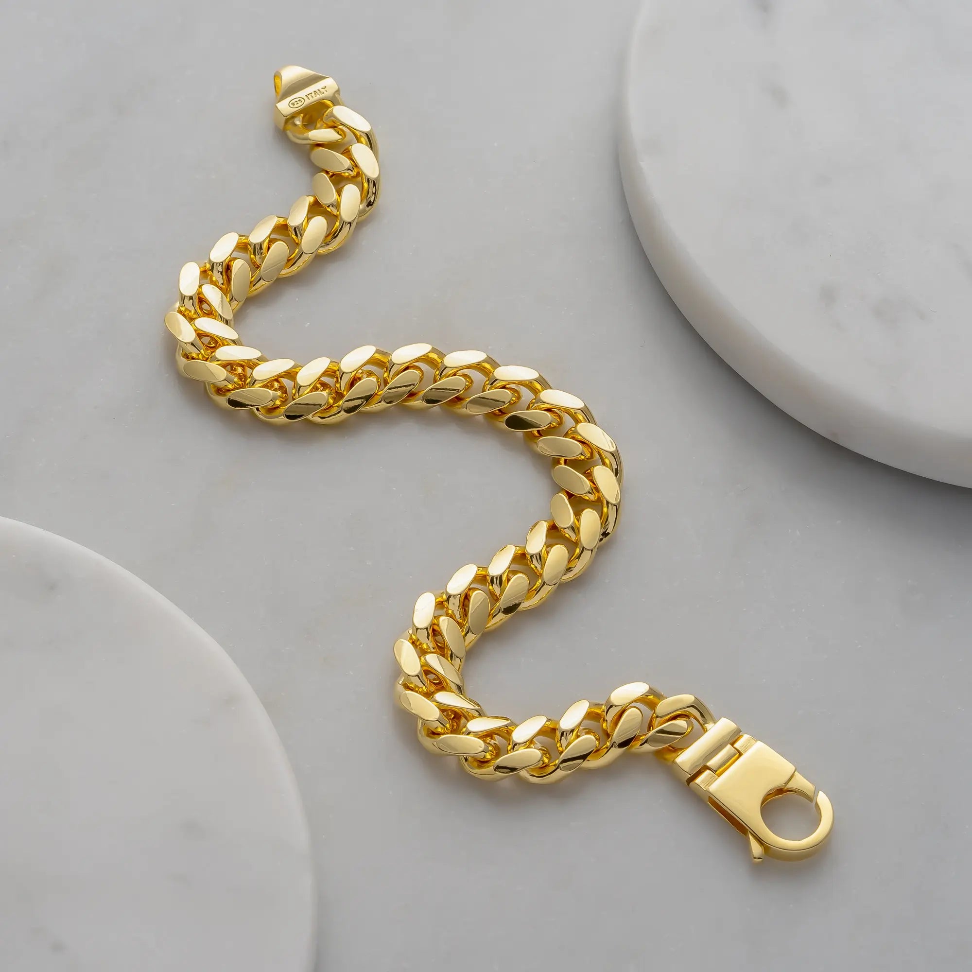 8mm Gold Cuban Link Bracelet