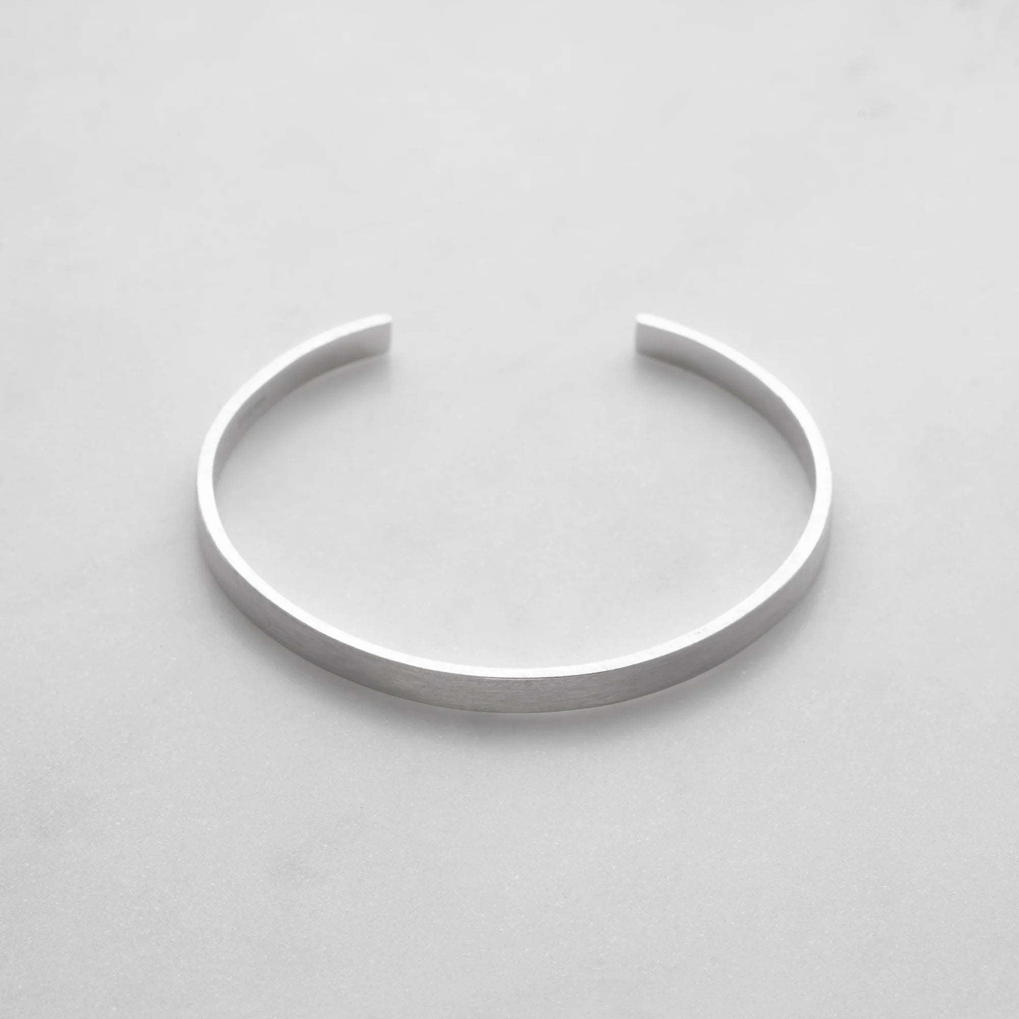 Brushed Cuff Bracelet 5mm Sterling Silver
