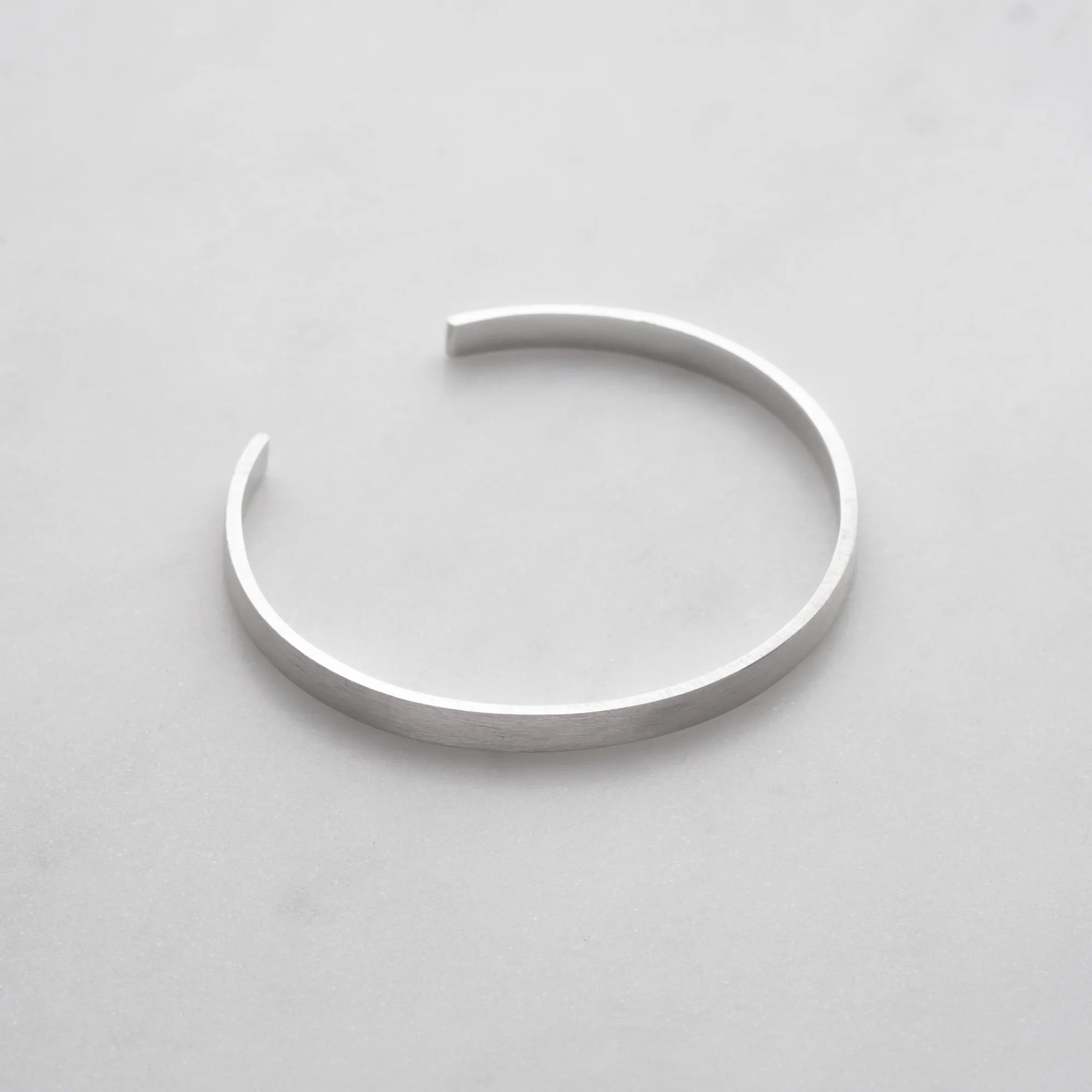 Brushed Cuff Bracelet 5mm Sterling Silver