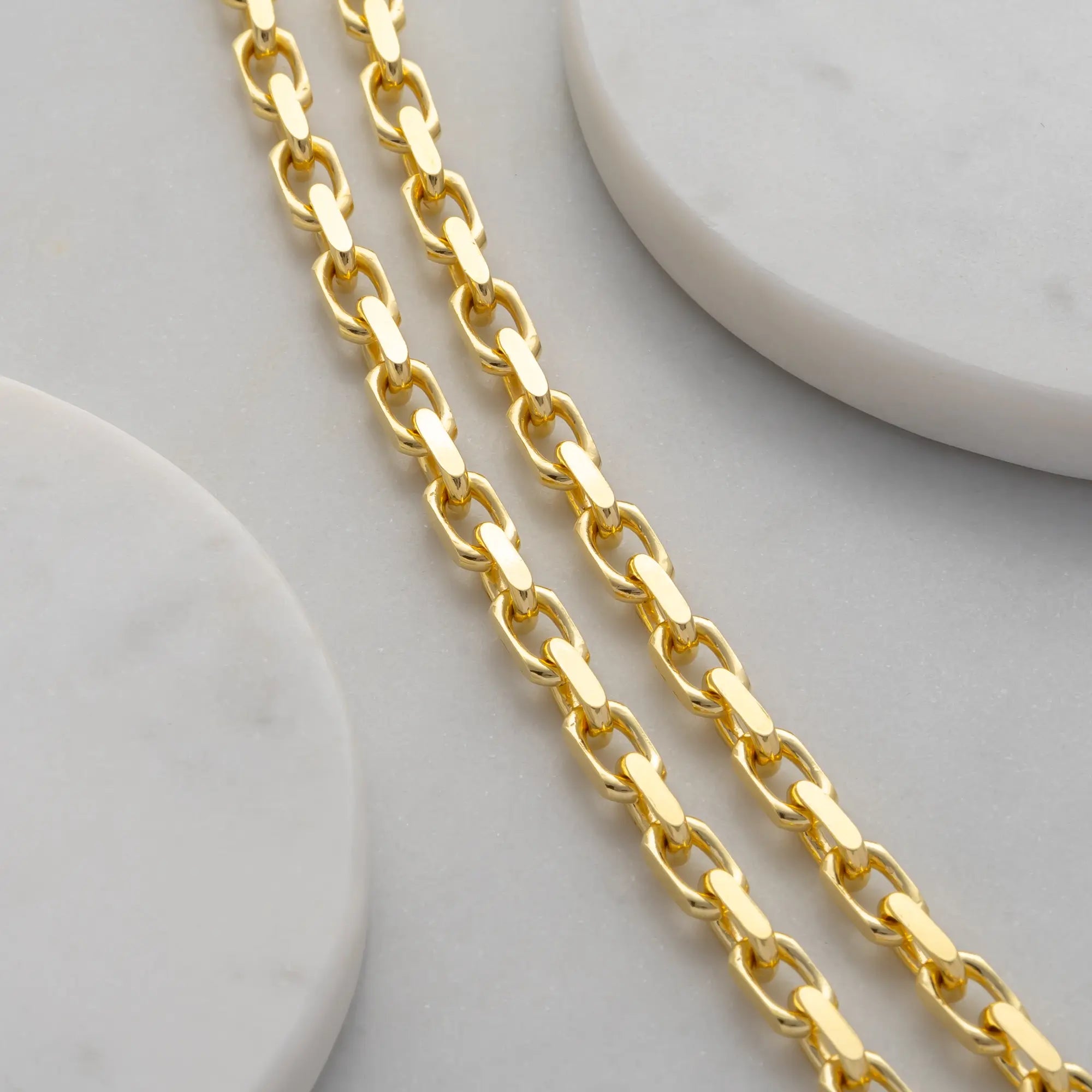 Cable Bracelet Gold 4mm