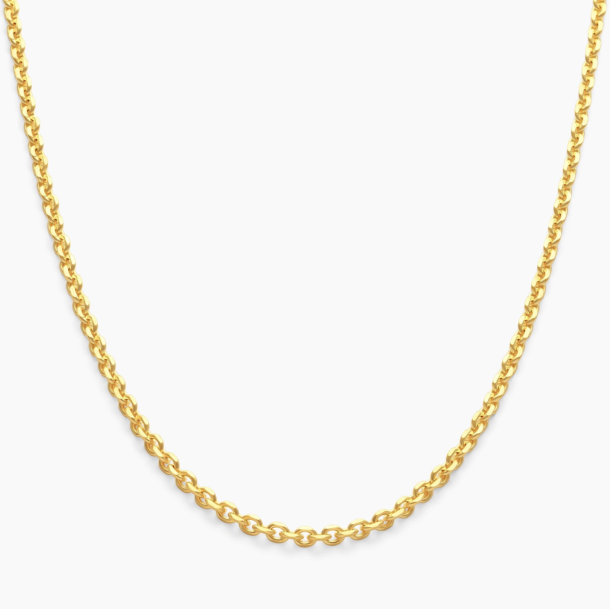 Cable Chain 2mm 18k Gold Vermeil