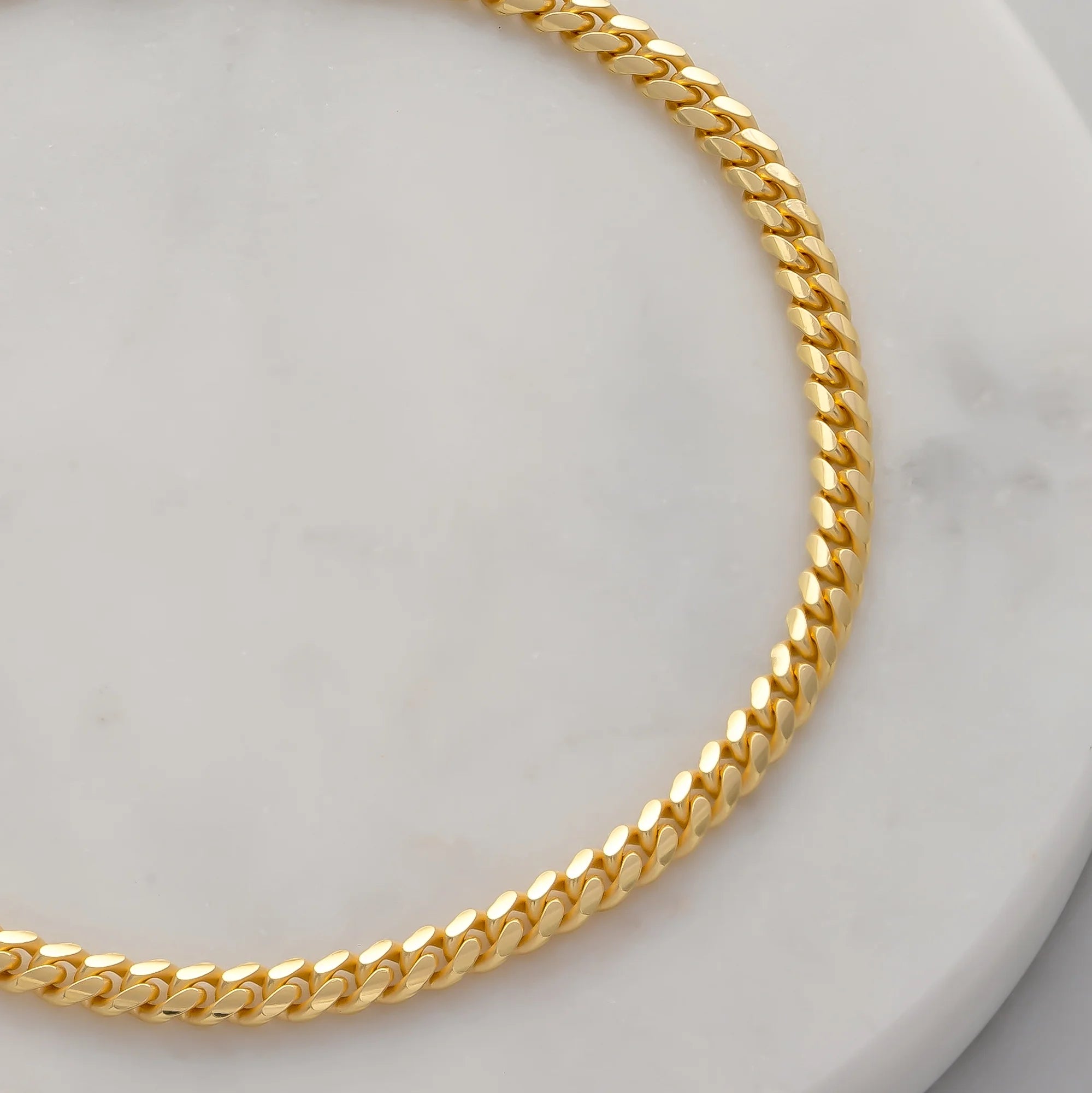 3mm Gold Cuban Links