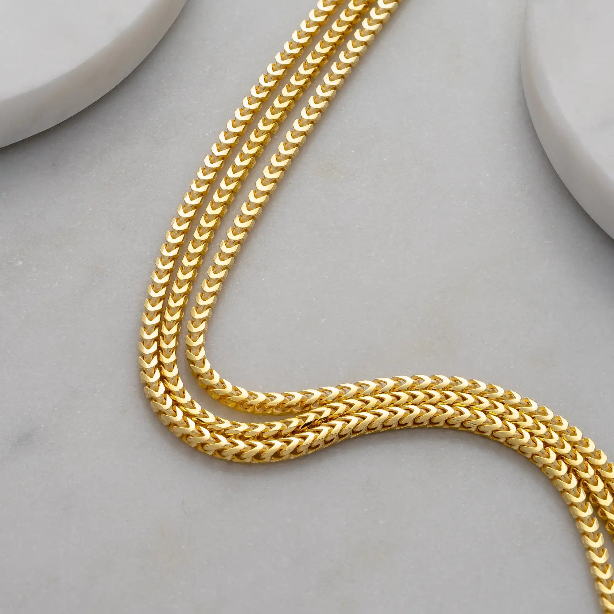 Links of the 2.5mm Franco Gold Chain