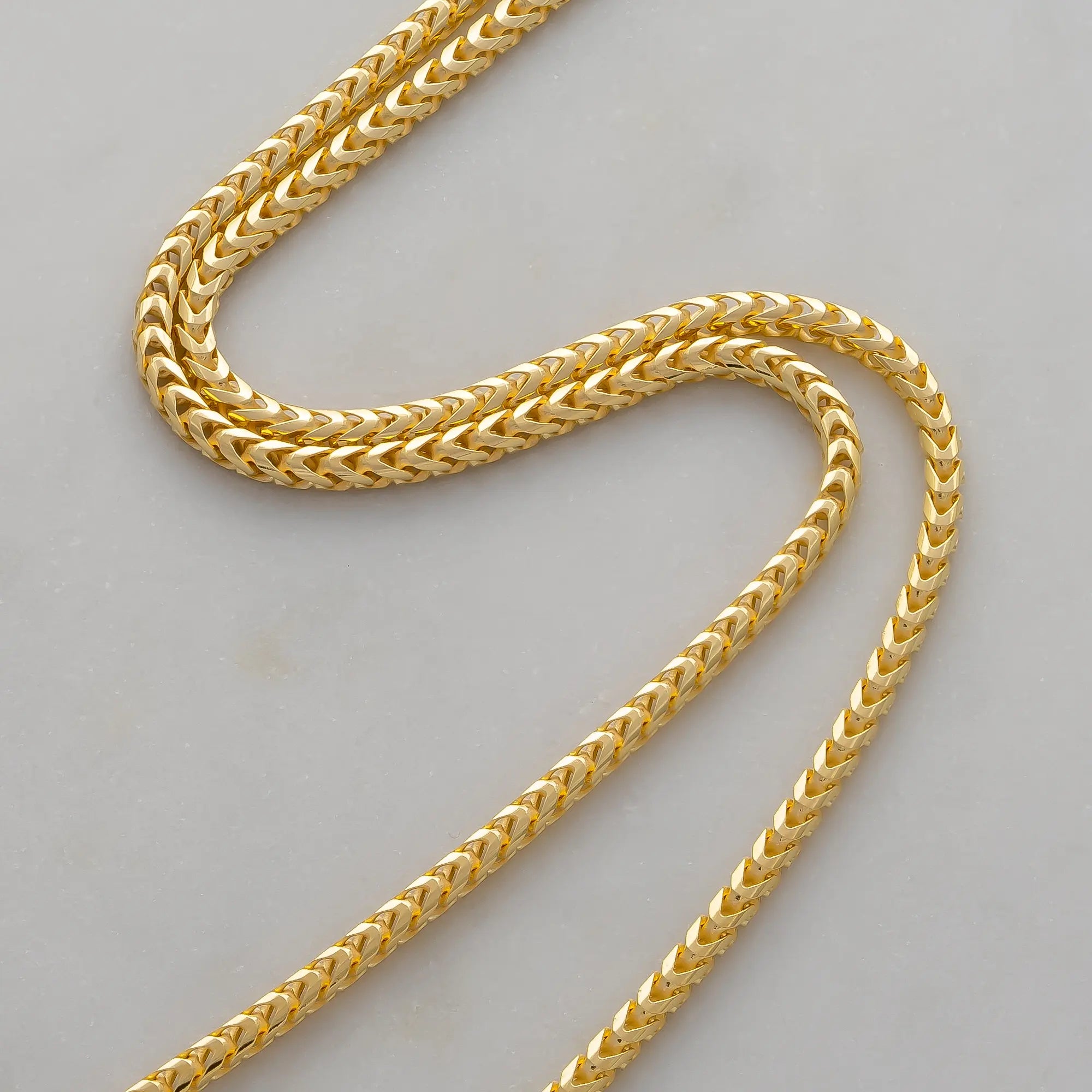 3mm Franco Gold Chain Set