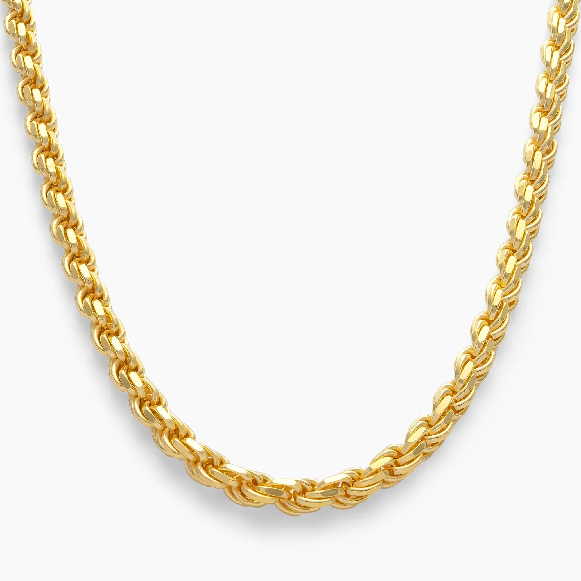 Rope Chain 6mm in 18k Gold Vermeil