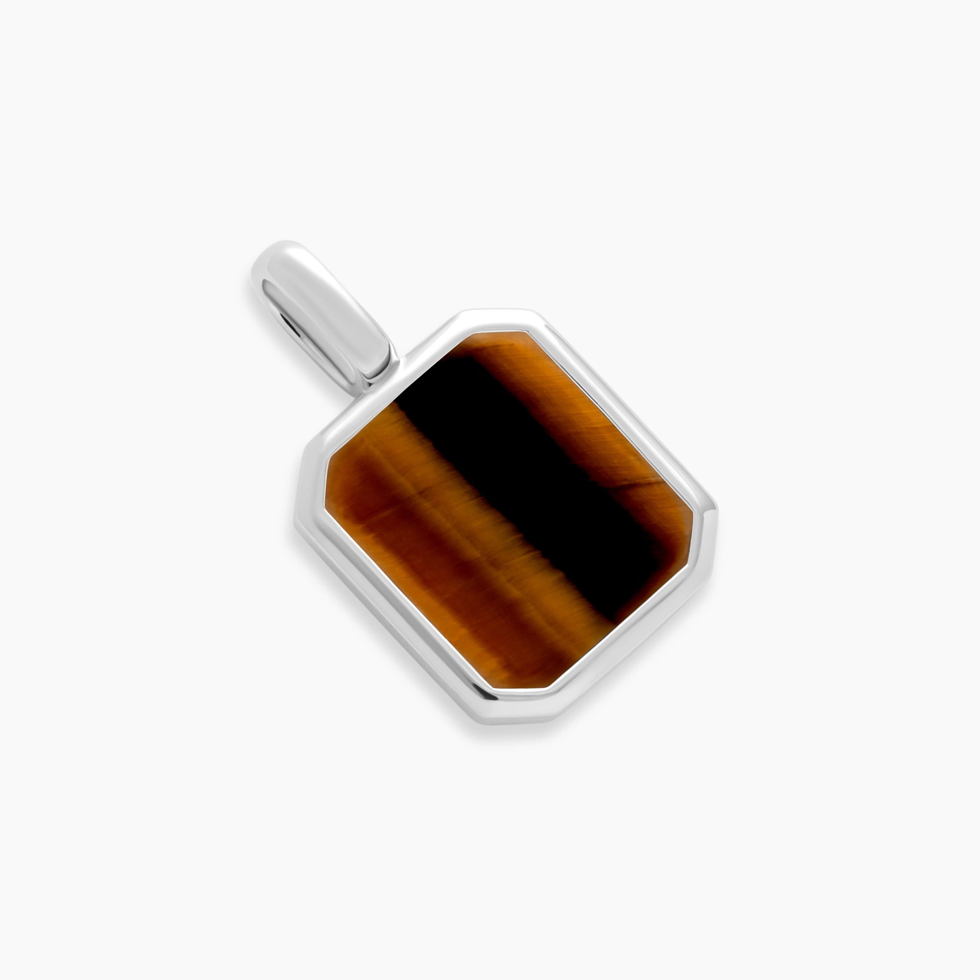 Sterling Silver Tiger Eye Pendant 