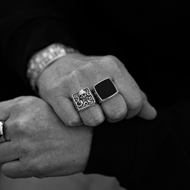 Skull Octopus Ring