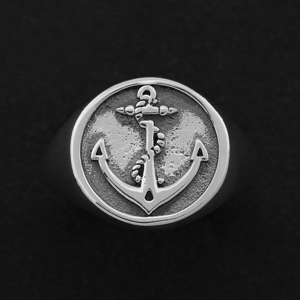 Anchor Signet Ring