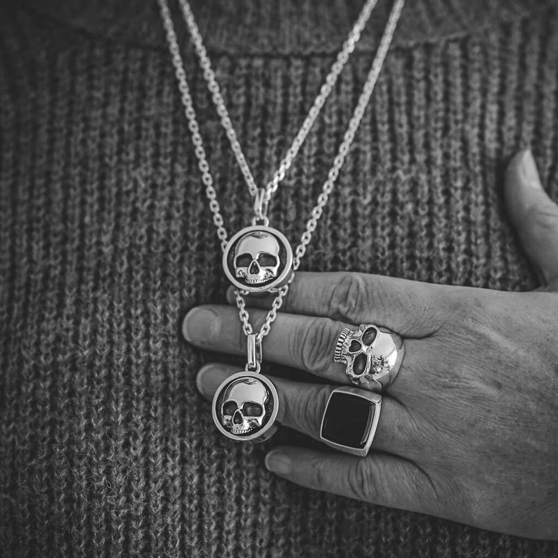 Double Skull Necklace