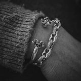 Horned Skull Bangle