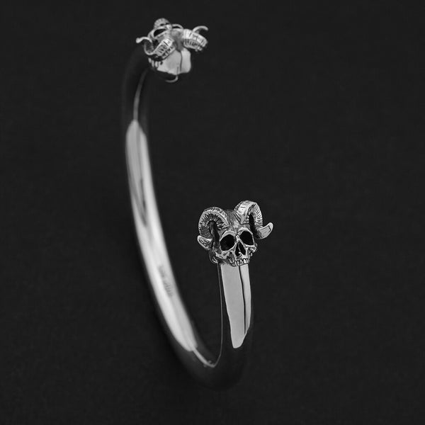 Horned Skull Bangle