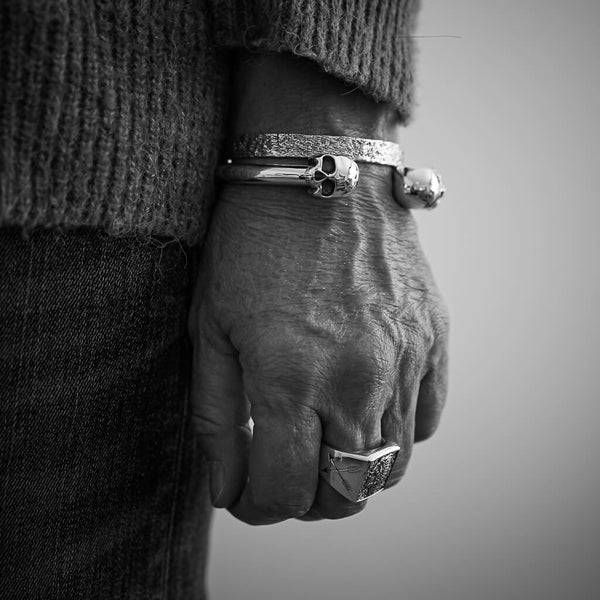 Jawless Skull Bangle