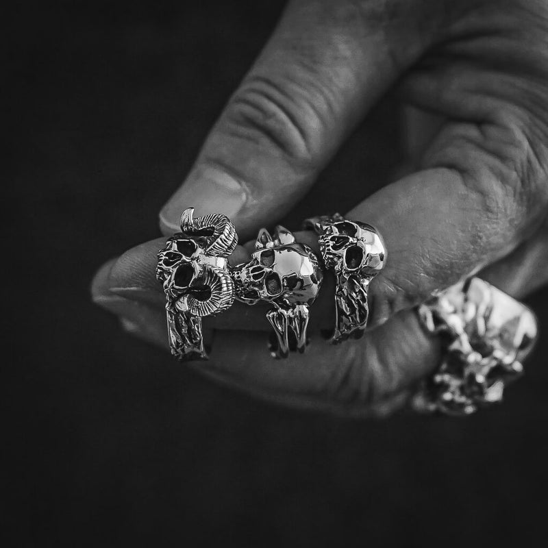 Mini Plague Skull Ring