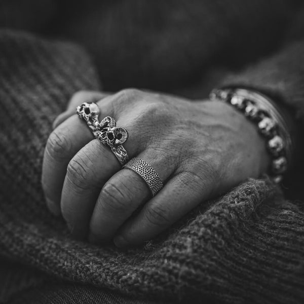 Mini Plague Skull Ring